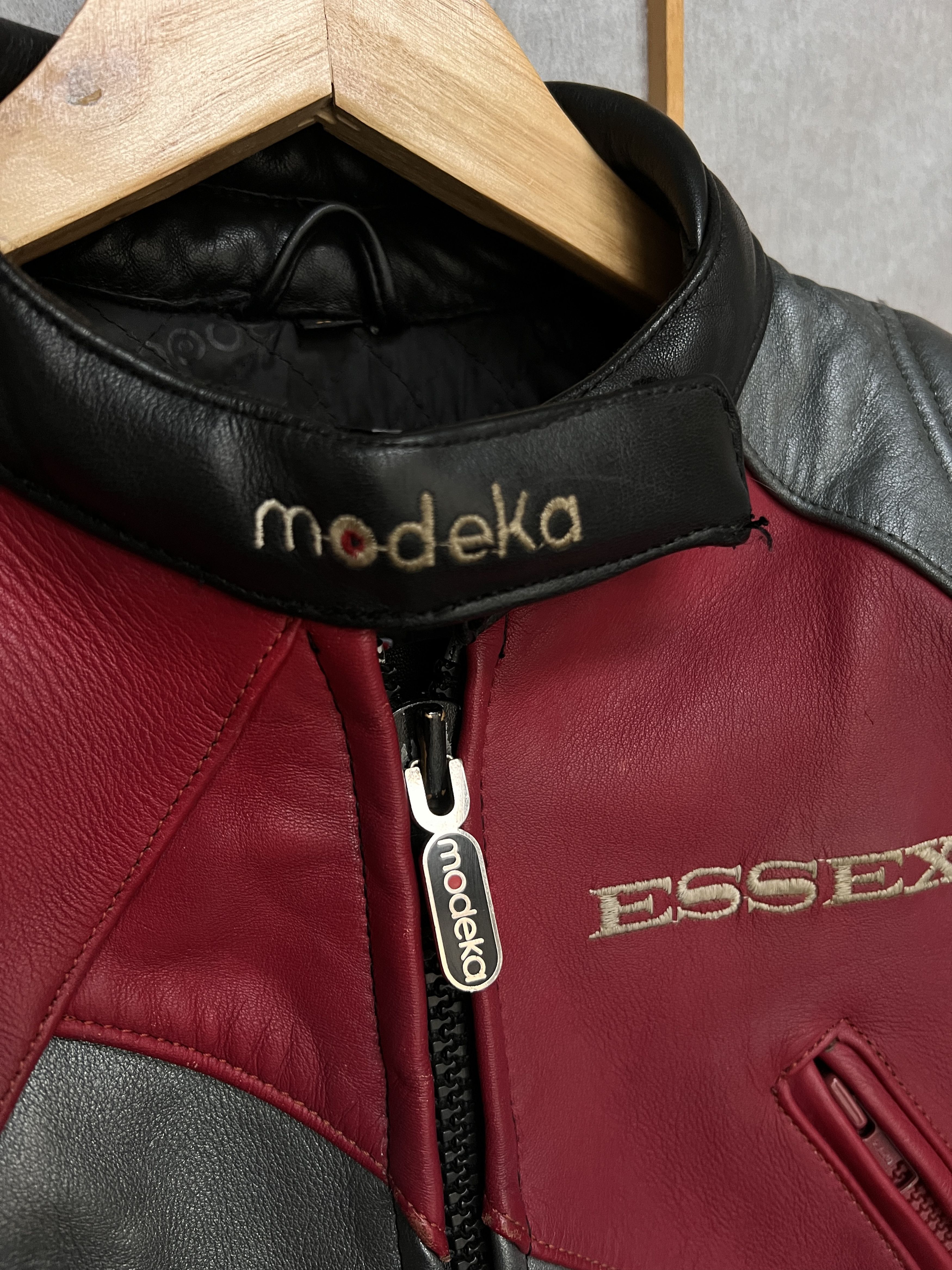 Genuine Leather Racing leather jacket 90s avant garde cropped moto y2k baggy Size M / US 6-8 / IT 42-44 - 8 Thumbnail