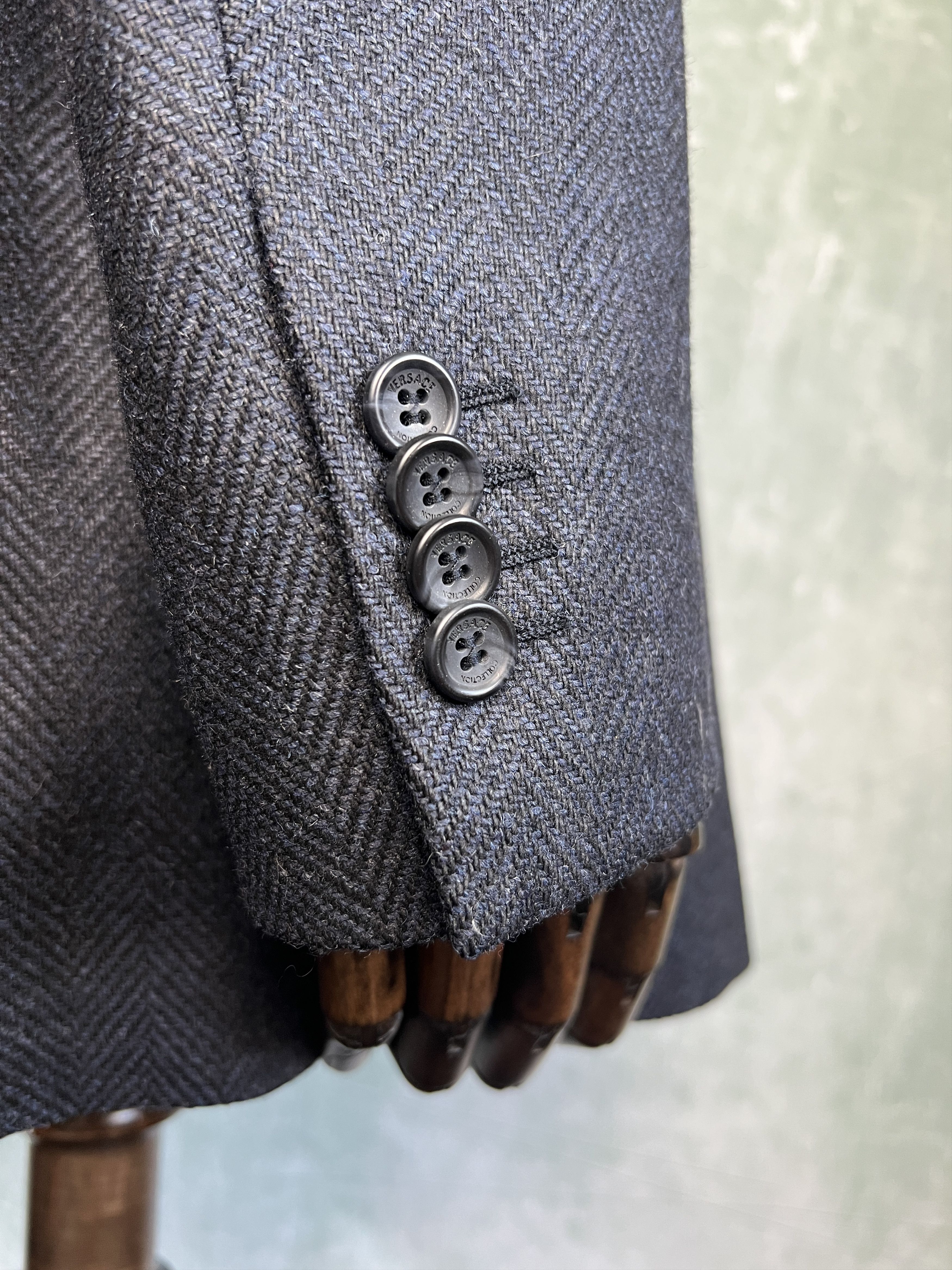 Versace Versace Collection Wool Blazer Jacket Herringbone Size 56R Size 54R - 6 Thumbnail