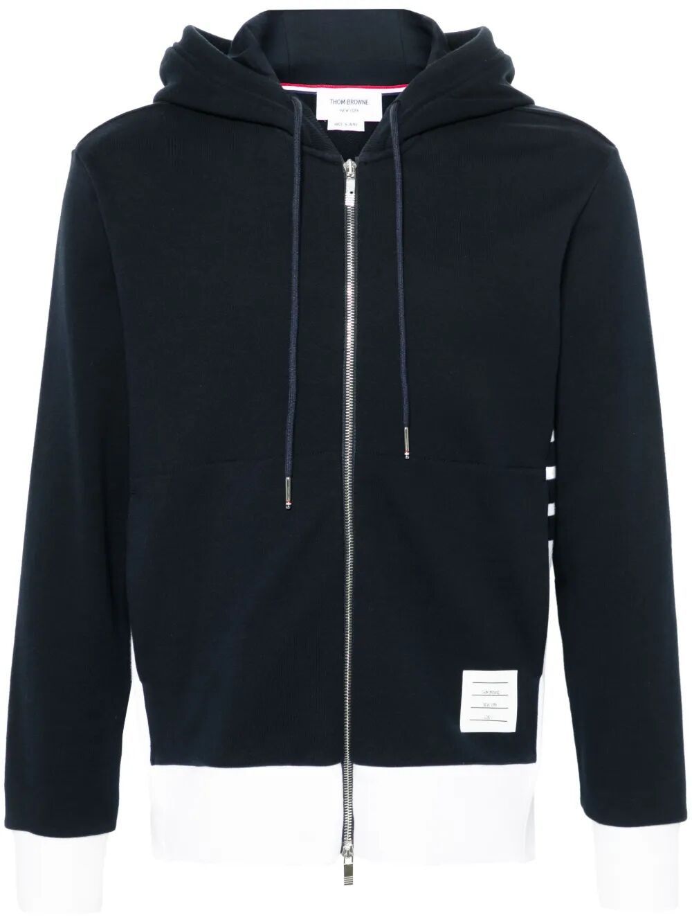 Thom Browne ZIP UP HOODIE WITH ENGINEERED 4 BAR IN COLOR BLOCKED SOLID CLASSIC LOOPBACK JERSEY Size US S / EU 44-46 / 1 - 1 Thumbnail