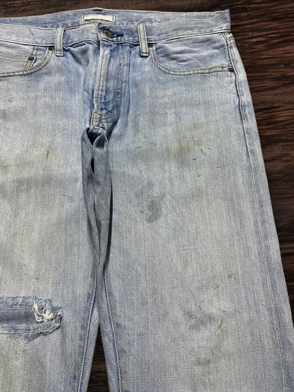 Japanese Brand Vintage Japanese Brand Uniqlo Light Wash Distressed Loose Size US 34 / EU 50 - 8 Thumbnail