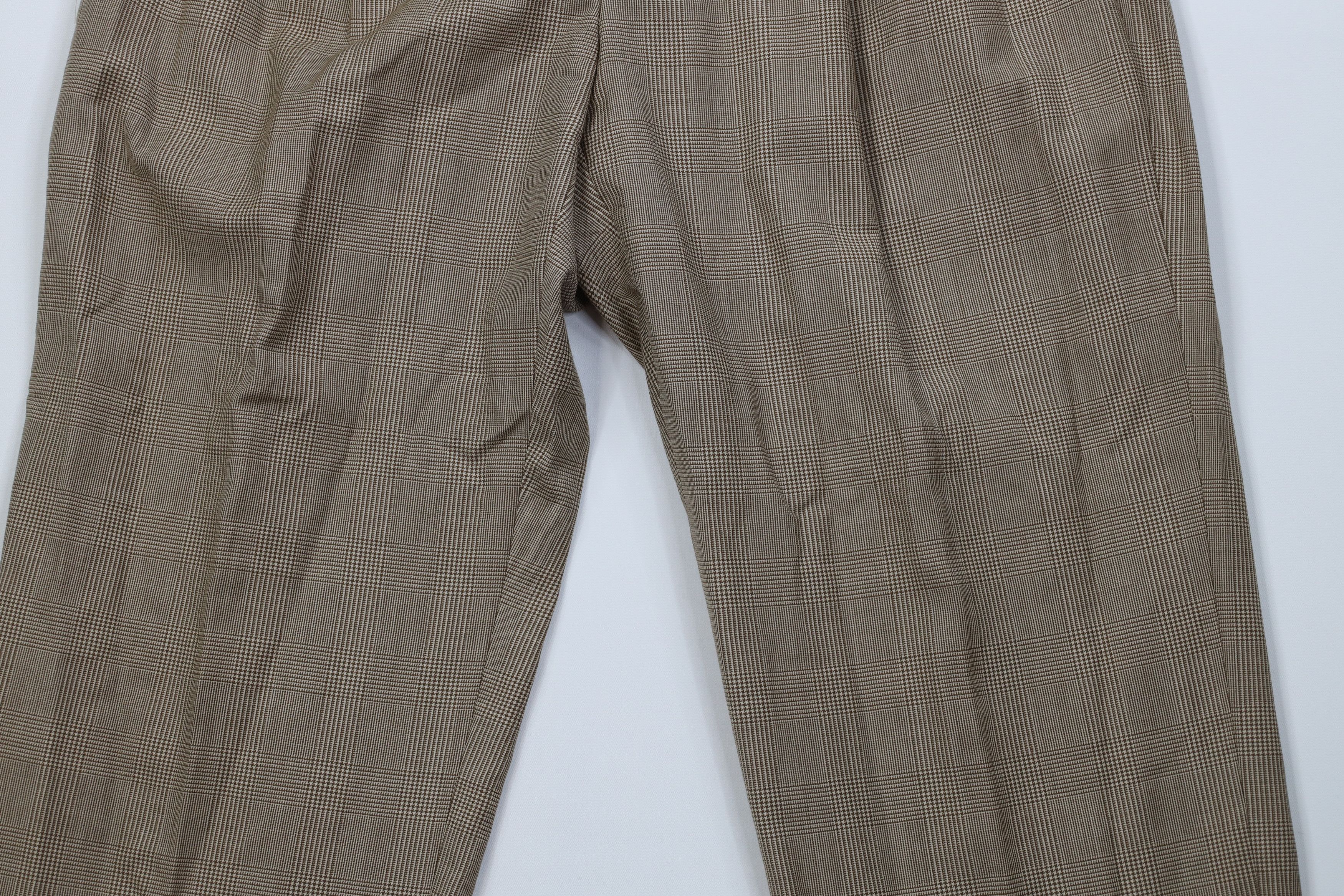 Ralph Lauren Vintage 90s Ralph Lauren Houndstooth Wide Leg Chino Pants Size US 36 / EU 52 - 3 Thumbnail