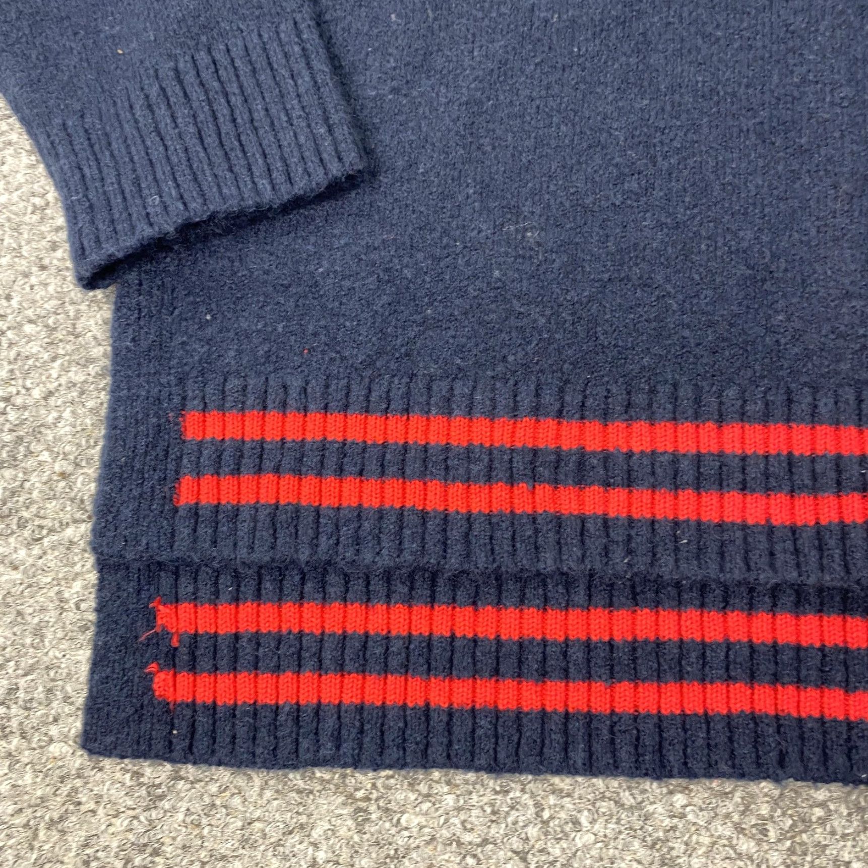 Tommy Hilfiger Tommy Hilfiger Sweater Women 2XL Navy Mock Neck Half Zip Knit Logo Embroidered Zipper Pullover Womens Size XXL / US 16-18 / IT 52-54 - 6 Thumbnail
