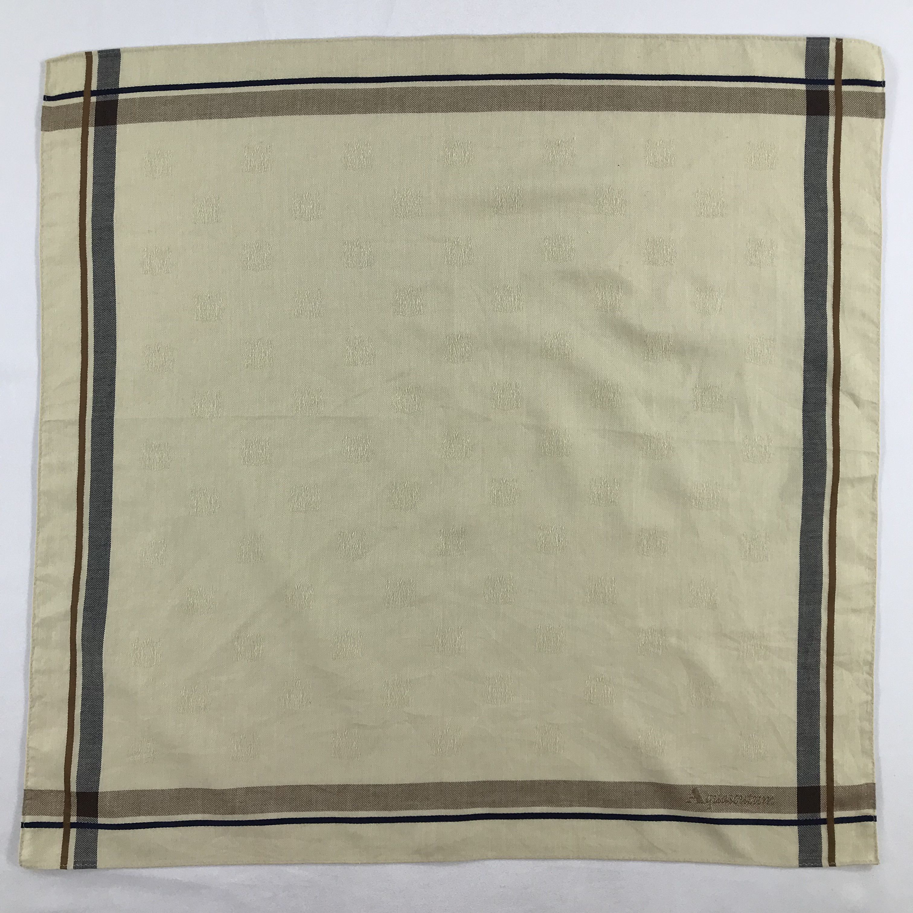 Aquascutum × Vintage Aquascutum Bandana / Handkerchief / Neckerchief - S2352 Size ONE SIZE - 1 Thumbnail