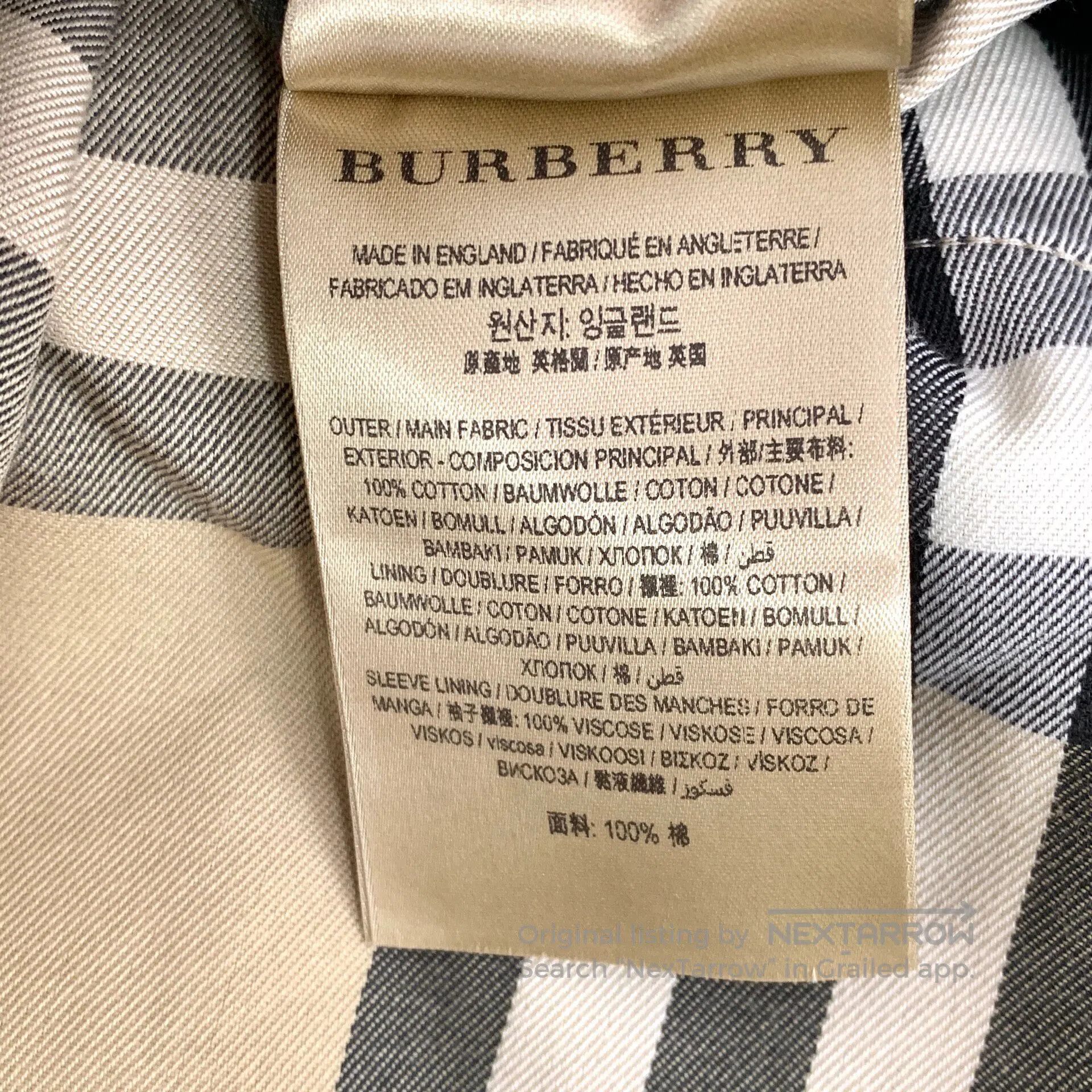 Burberry Burberry Brown Cotton Collar Double-breasted Long Sleeve B Size XS / US 0-2 / IT 36-38 - 8 Thumbnail