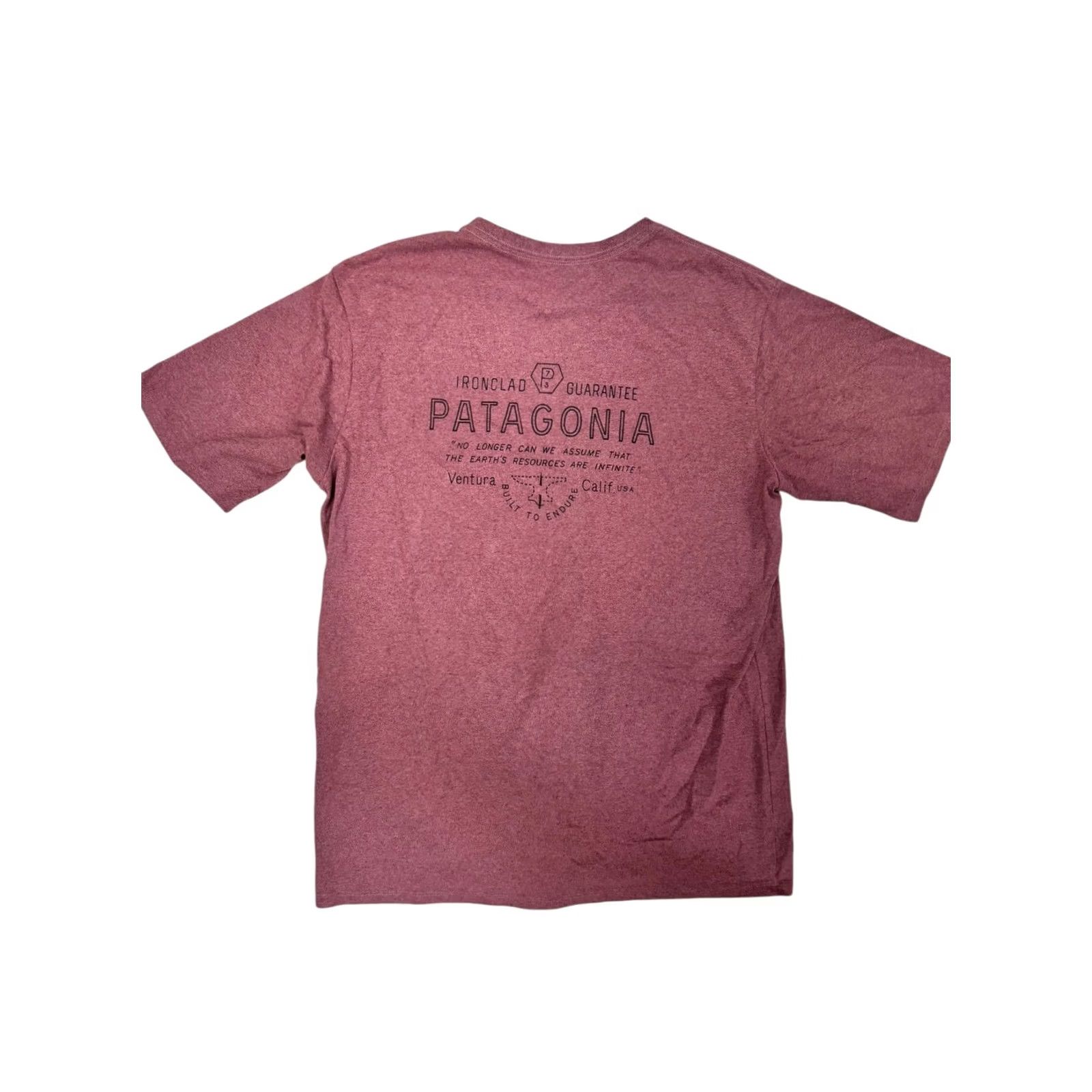 Patagonia Patagonia Responsibili-Tee Maroon Short Sleeve T-Shirt Size M Forge Mark Size US M / EU 48-50 / 2 - 5 Thumbnail