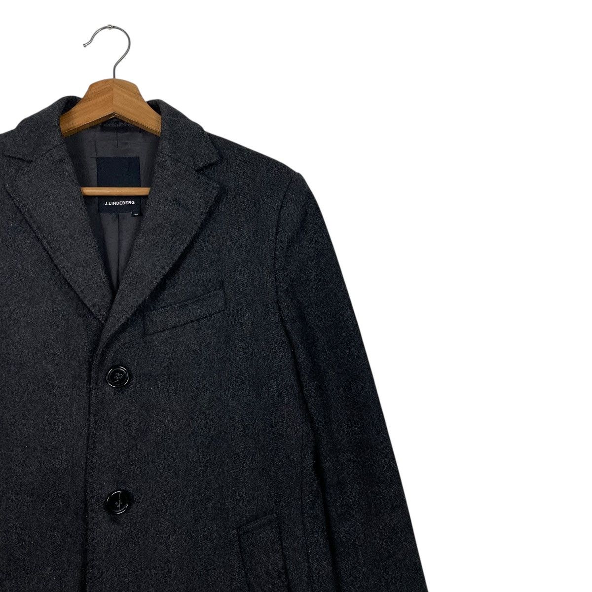J.Lindeberg J.Lindeberg Wool Black Coat Size US S / EU 44-46 / 1 - 5 Thumbnail