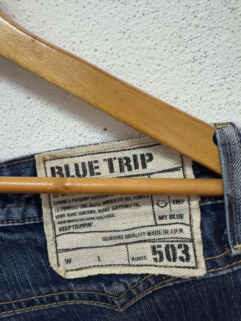 Edwin × Japanese Brand × Vintage 🔥Edwin blue trip rare jeans Size US 32 / EU 48 - 13 Thumbnail