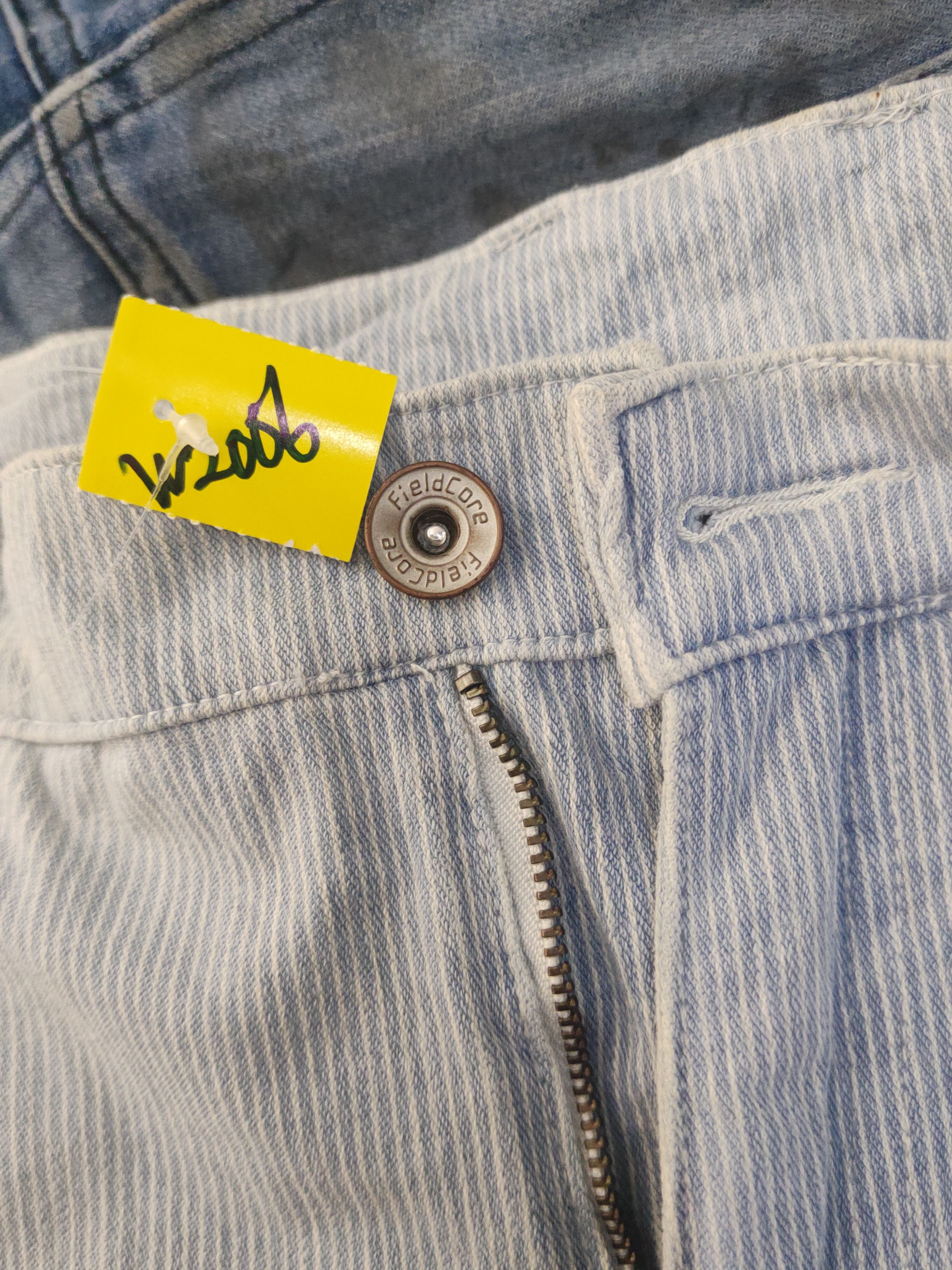 Japanese Brand FieldCore Light Blue Distressed Soft Jeans #W2006 Size US 31 - 14 Thumbnail