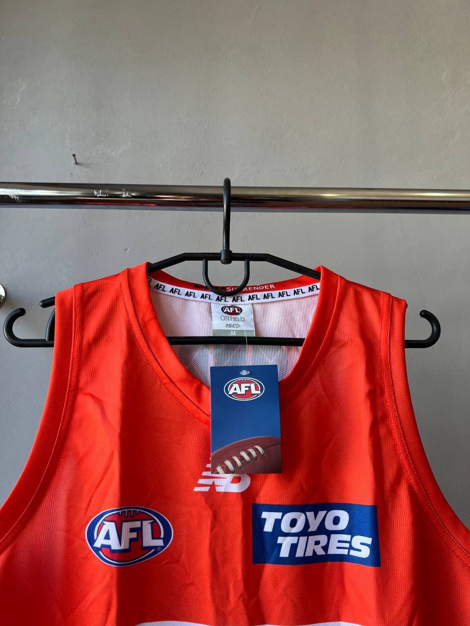New Balance NEW! 2025 GWS GIANTS AWAY RUGBY TANK TOP JERSEY ISC SIZE M Size US M / EU 48-50 / 2 - 6 Thumbnail