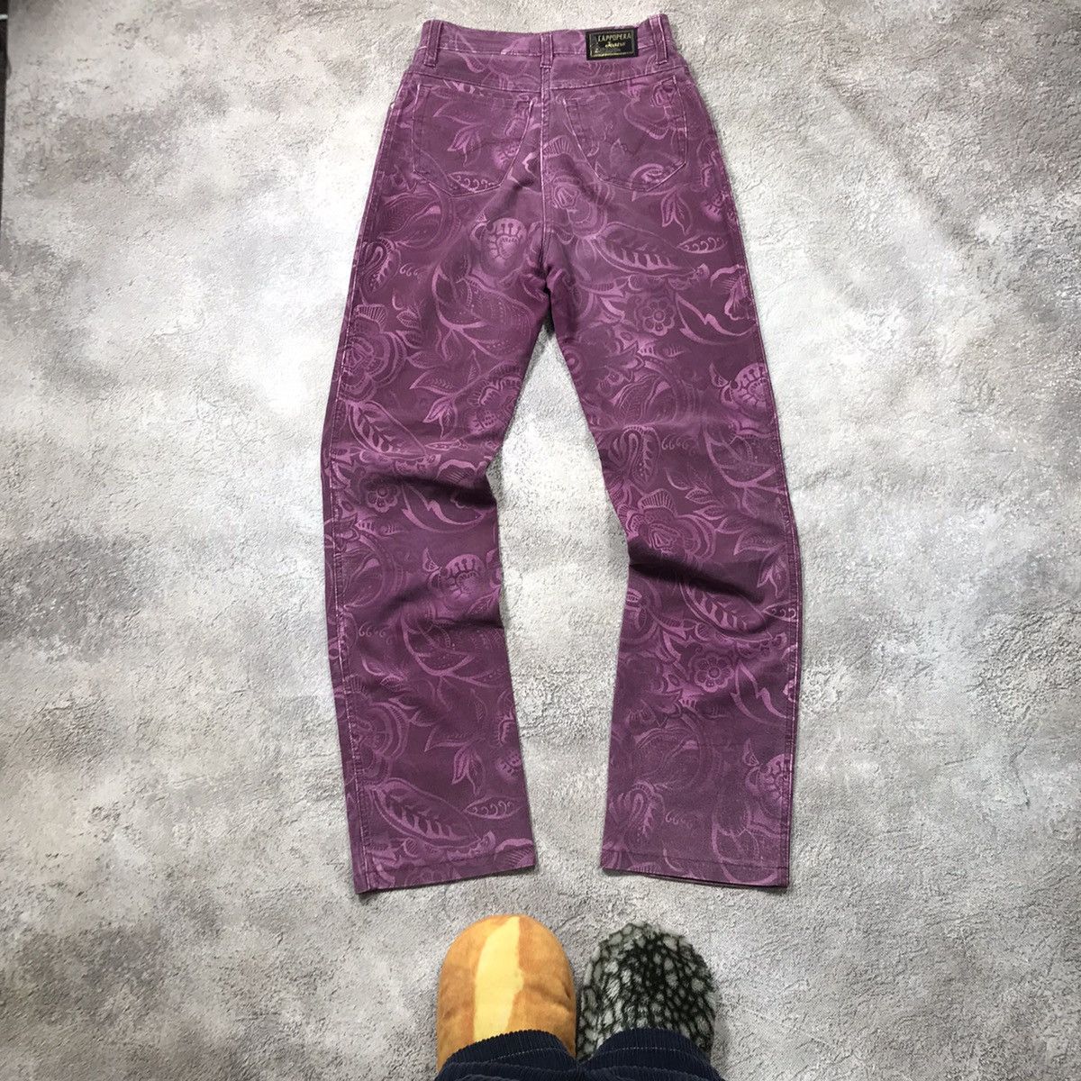 Vintage Vintage Y2K Floral Print Baggy Pants Grunge Aesthetic 26 Size 26" / US 2 / IT 38 - 3 Thumbnail