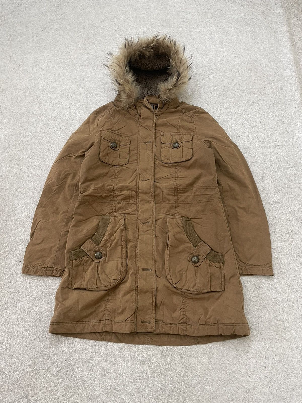 14th Addiction 2000s Japanese Moose Knuckles Cargo Fur Jacket 14th LGB Size US M / EU 48-50 / 2 - 1 Thumbnail