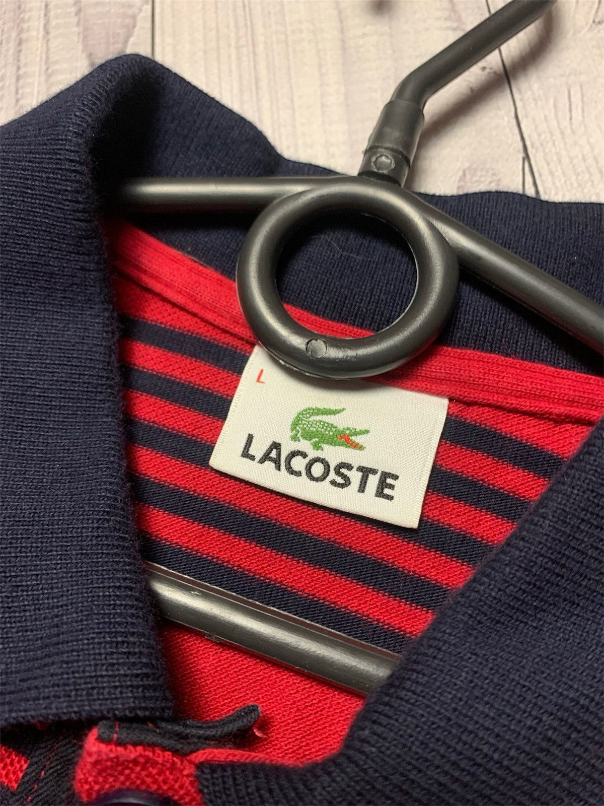 Lacoste × Vintage Lacoste rugby jersey striped vintage logo Size L Size US L / EU 52-54 / 3 - 5 Thumbnail