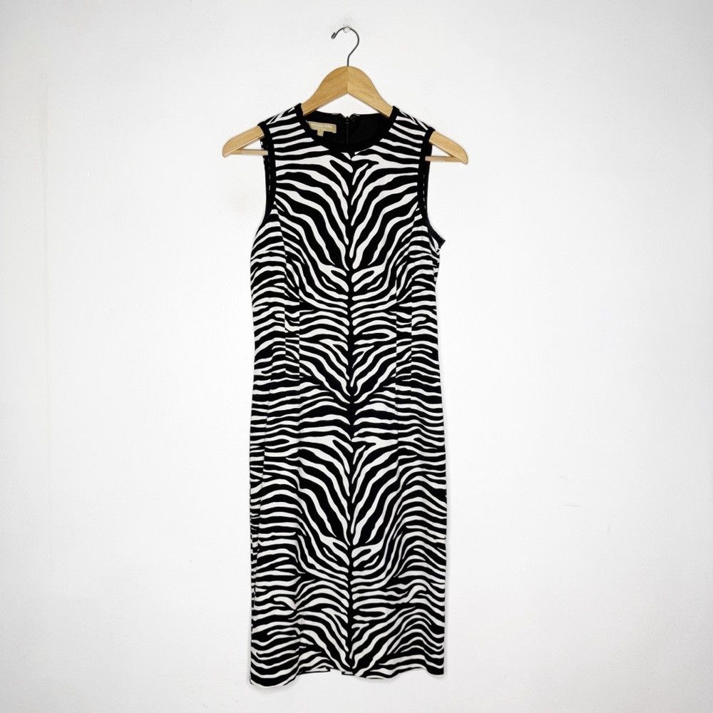 Michael Kors MICHAEL KORS COLLECTION Zebra Print Sheath Dress Size 8 Size M / US 6-8 / IT 42-44 - 7 Thumbnail