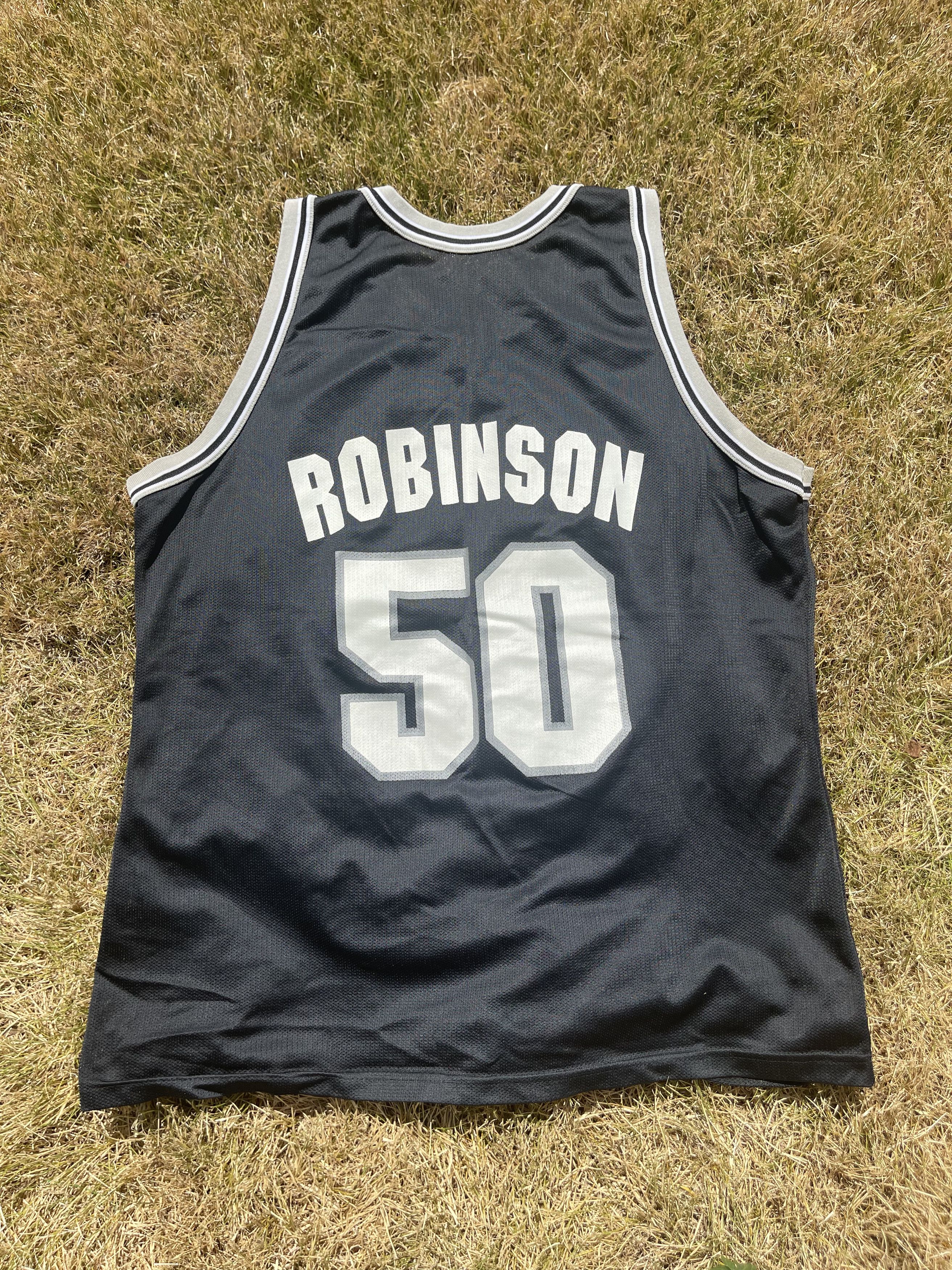 Champion × NBA × Vintage 1990's San Antonio Spurs David Robinson NBA Champion Jersey Size US L / EU 52-54 / 3 - 5 Thumbnail