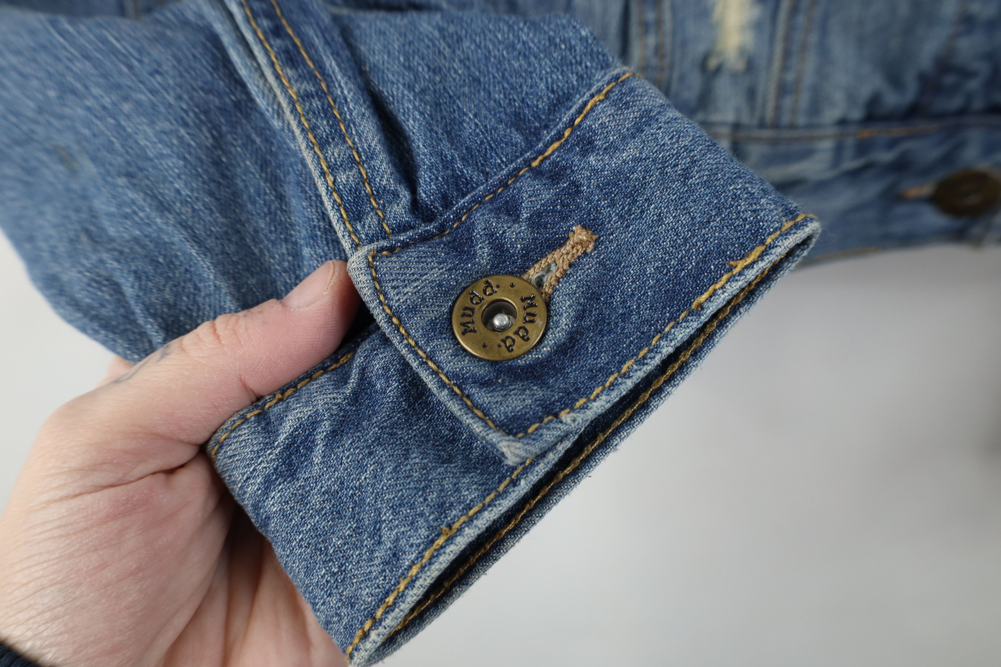 Vintage Vintage 90s Y2K MUDD Babydoll Denim Jean Trucker Jacket Blue Size L / US 10 / IT 46 - 7 Thumbnail