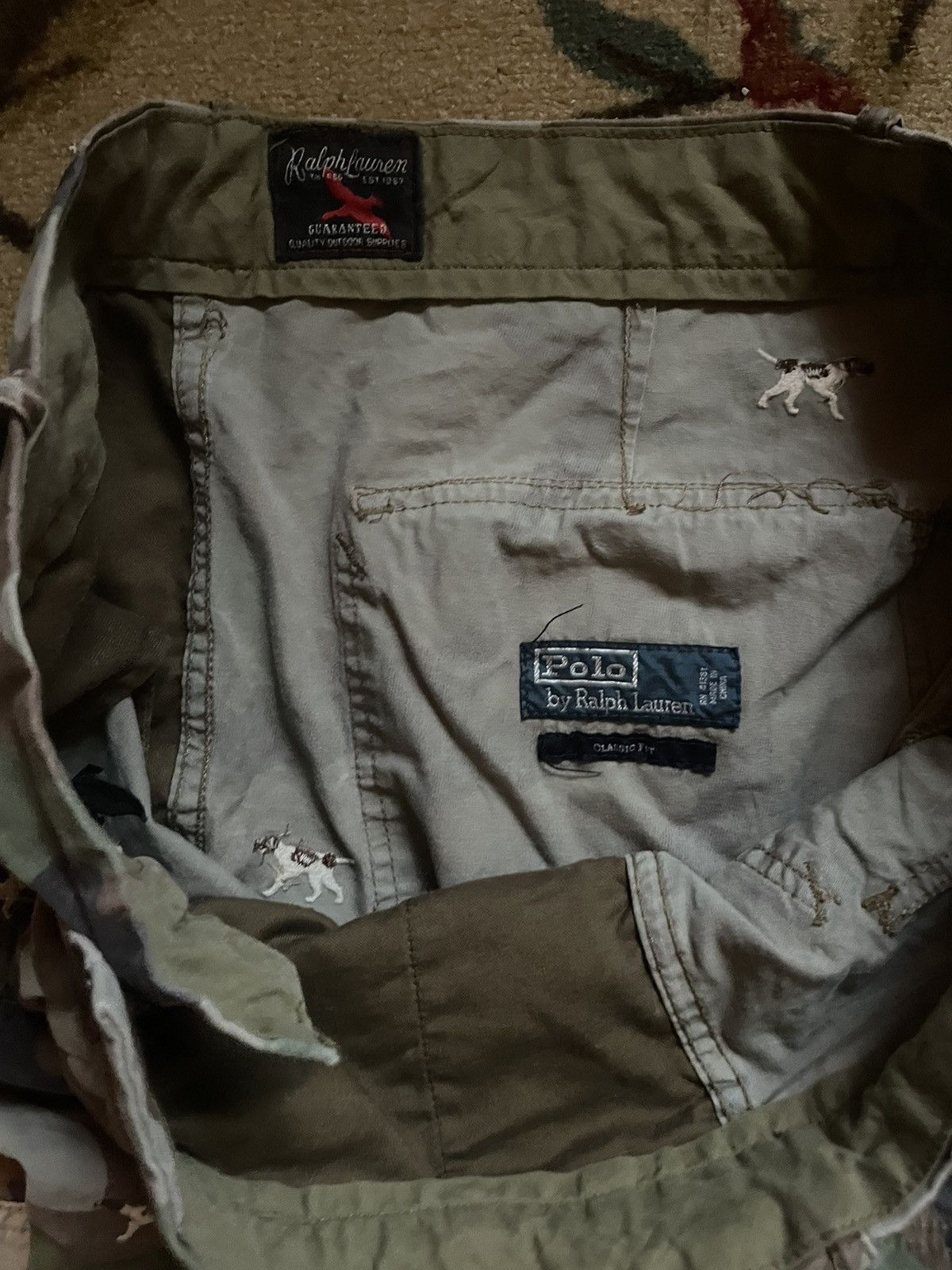 Polo Ralph Lauren × Ralph Lauren × Ralph Lauren Blue Label Camo Dog Shorts Size US 38 / EU 54 - 3 Thumbnail