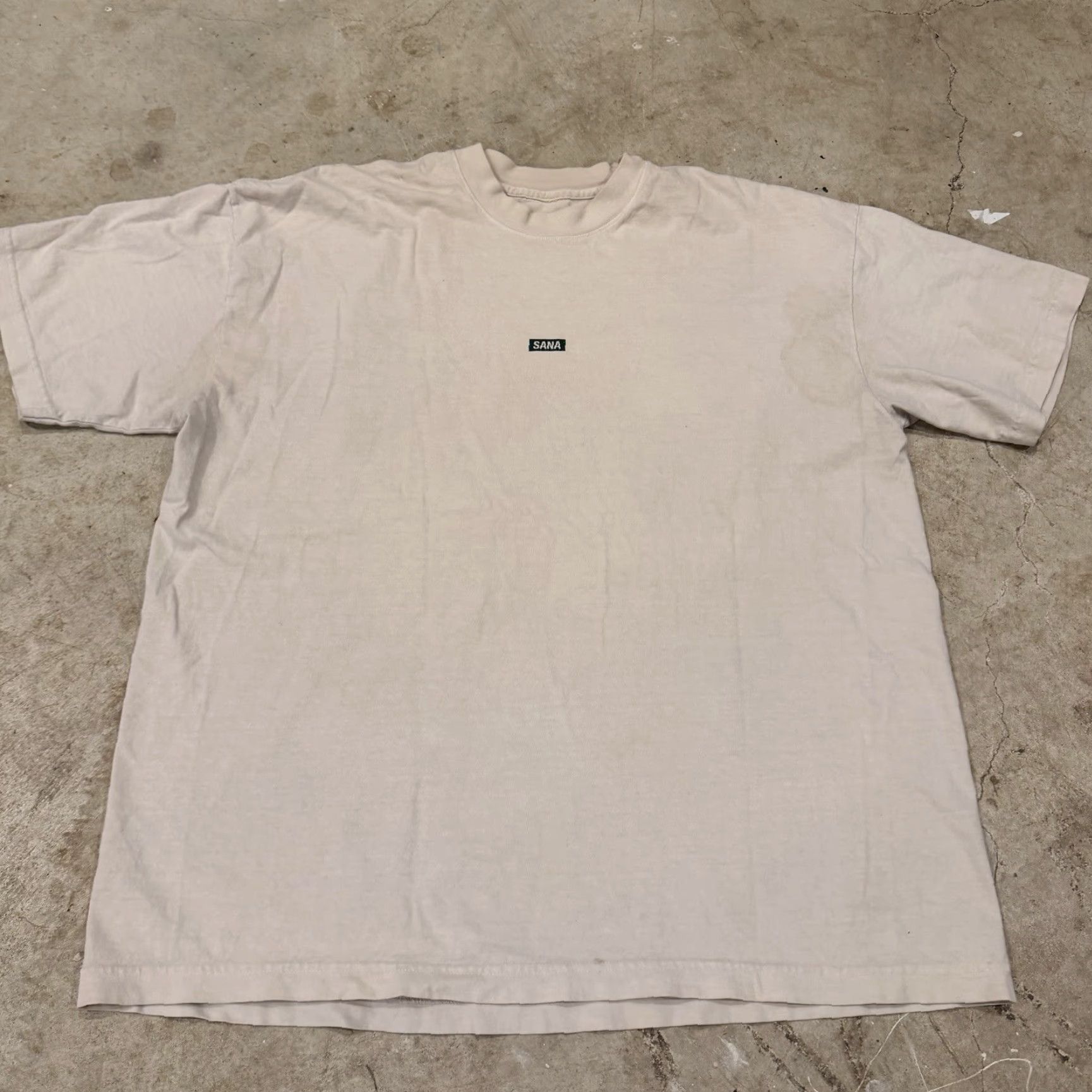 Vintage Sana Detroit Michigan State Shirt XL Ivory Spartan Strong Dove Heart STAINS T-Shirt Men Crew Neck Short Sleeve NCAA College Streetwear Size US XL / EU 56 / 4 - 2 Thumbnail