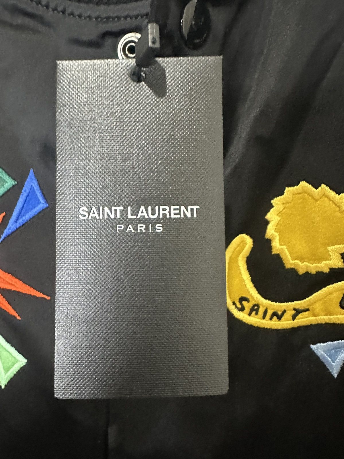 Saint Laurent Paris SAINT LAURENT TEDDY SATIN JACKET Size XXL / US 16-18 / IT 52-54 - 6 Thumbnail