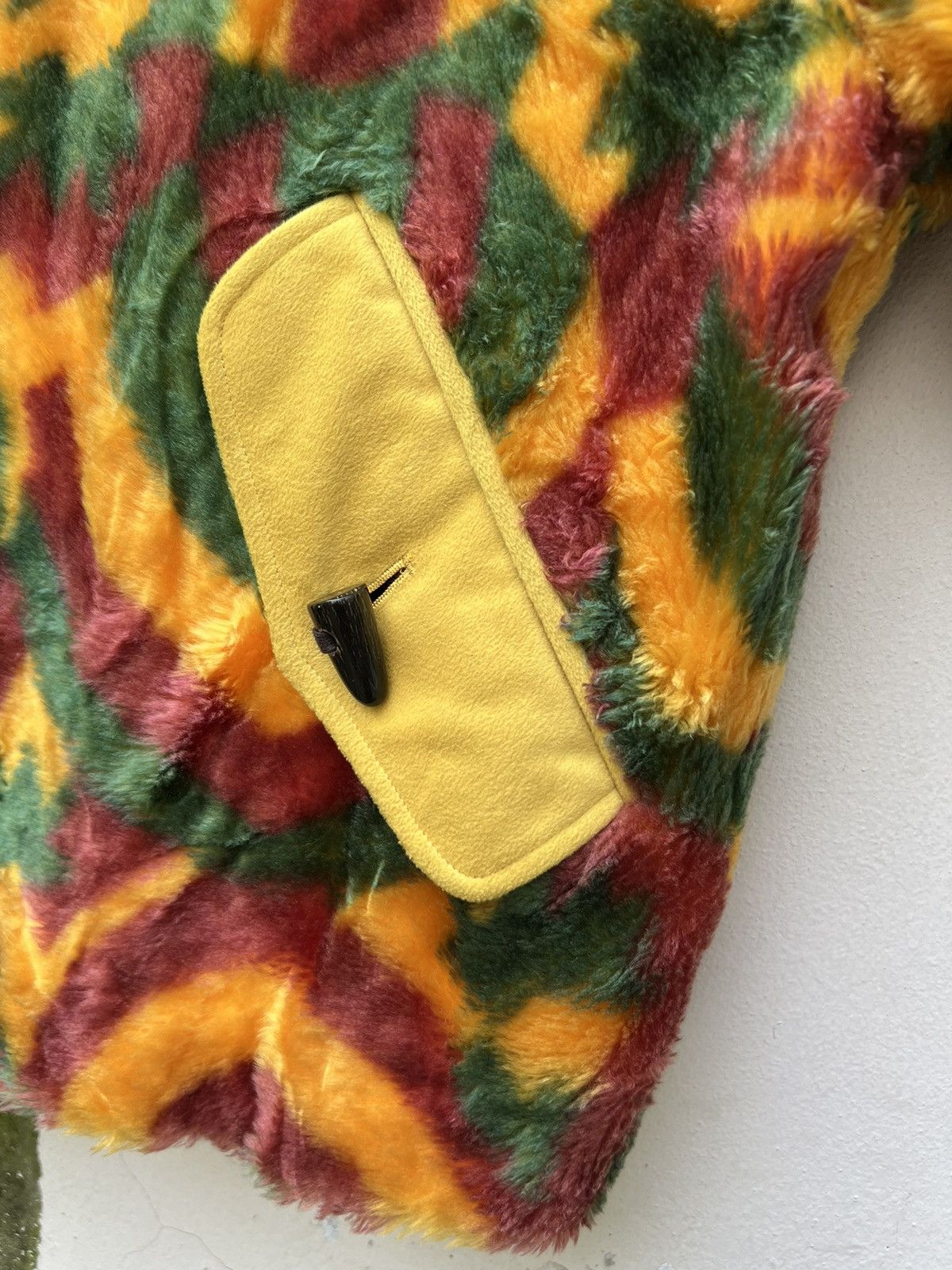 Enrico Coveri Vintage Enrico Coveri Sport Psychedelic Fleece Coat Jacket Size US M / EU 48-50 / 2 - 9 Thumbnail