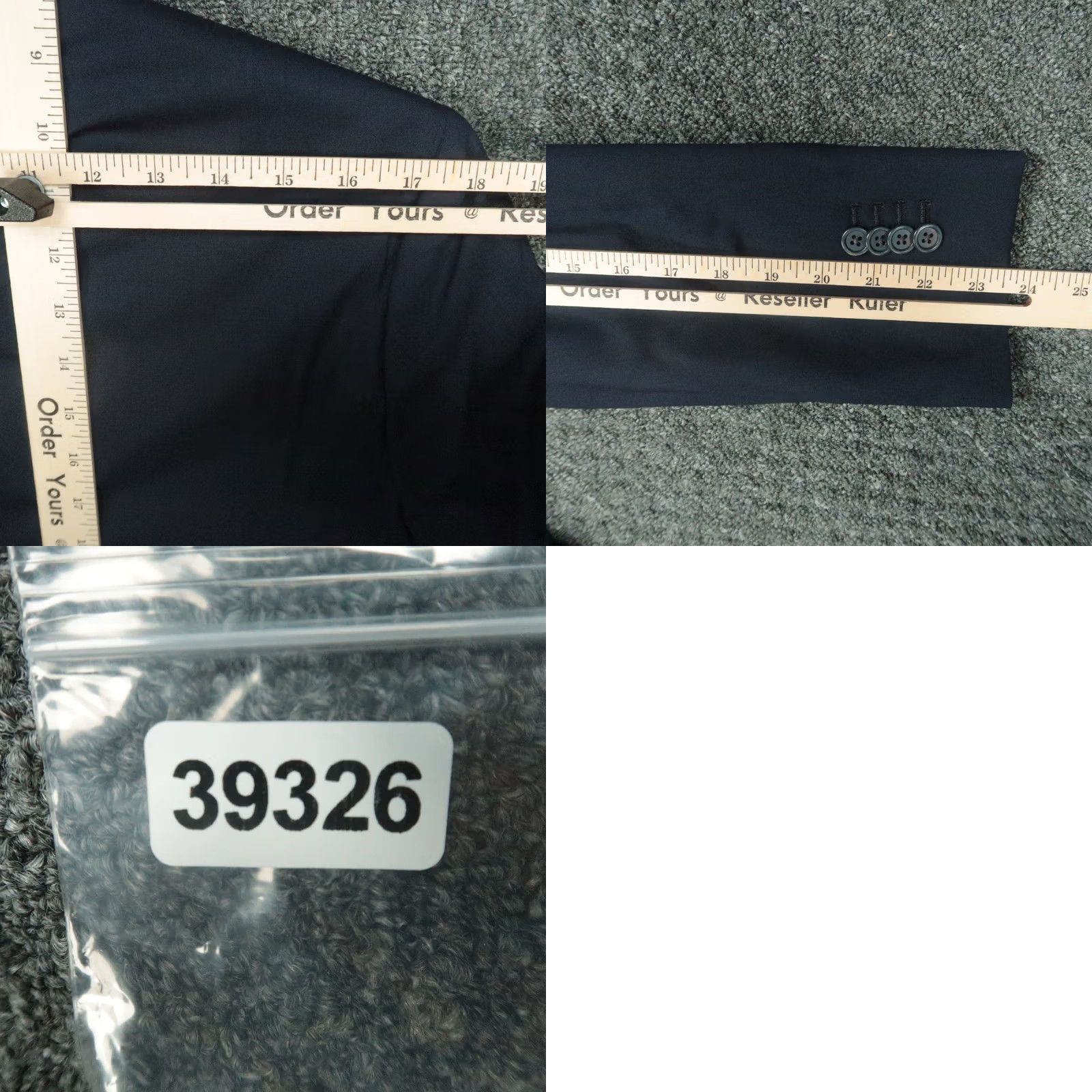 Proper Cloth Proper Cloth Blazer Mens 42R Blue Wool Made To Measure Custom Stretch Jacket Size 42R - 9 Thumbnail