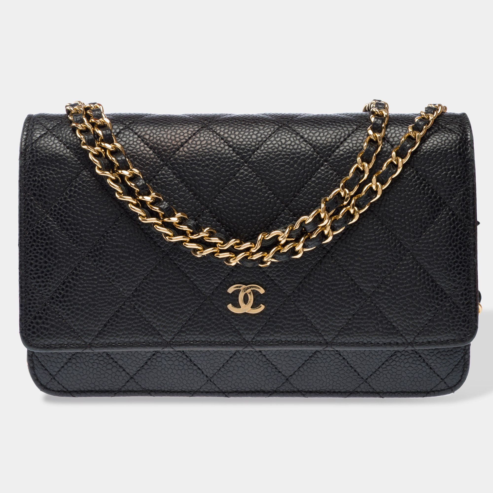Chanel Chanel Wallet on Chain in Black Leather Size ONE SIZE - 1 Thumbnail