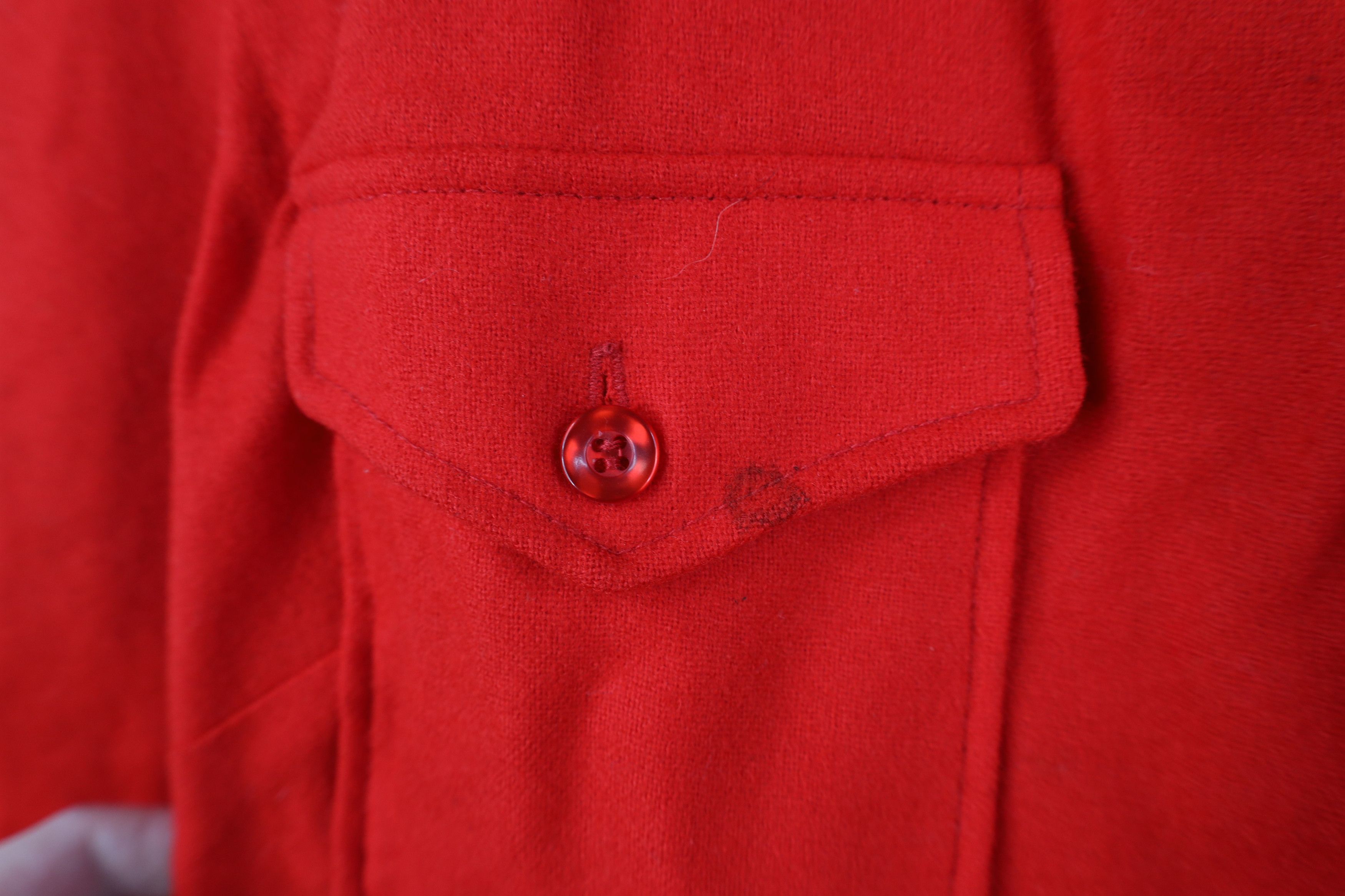 Pendleton Vintage 60s 70s Pendleton Board Button Shirt Red USA Size US M / EU 48-50 / 2 - 6 Thumbnail