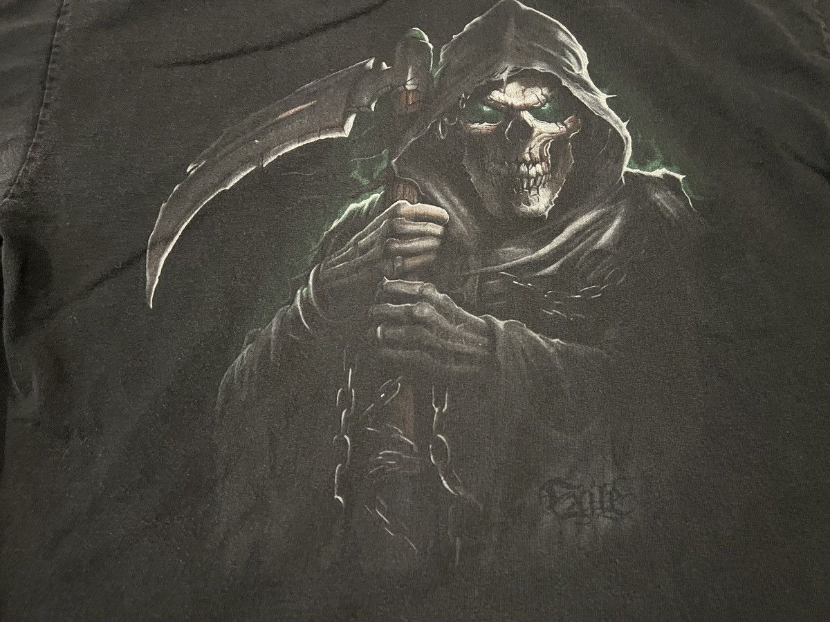Vintage Exile Grim Reaper Vintage Skeleton Shirt Shirt Y2K 2000s Size US XL / EU 56 / 4 - 2 Thumbnail