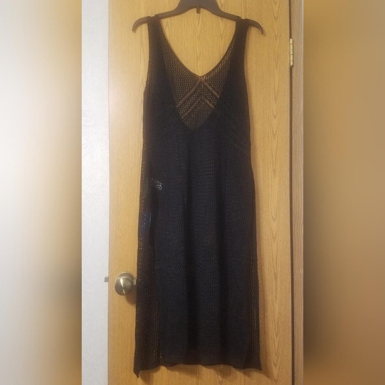 Designer NWT Cupshe Elegant Black Knit Cover Up Small Size ONE SIZE - 2 Thumbnail