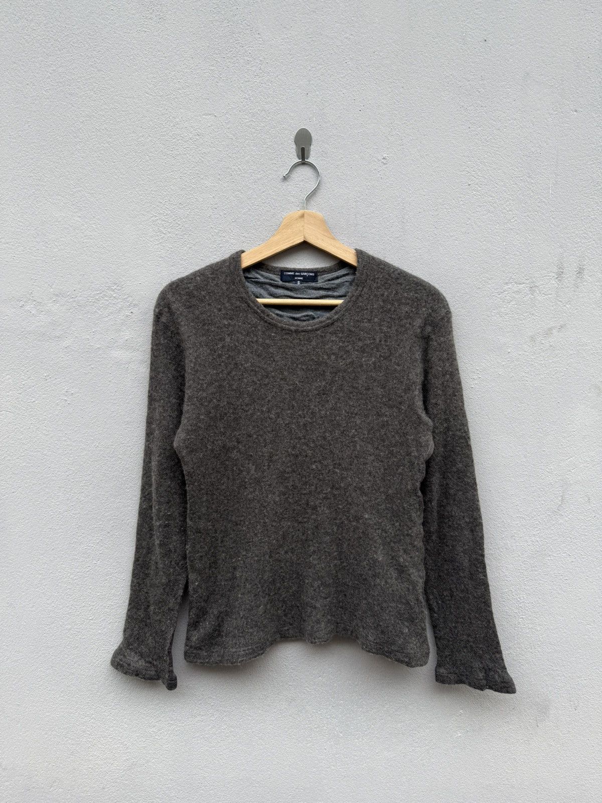 Comme des Garcons Homme AD2009 CDG HOMME Wool Short Mohair Crop/Boxy Shirt Size US S / EU 44-46 / 1 - 2 Thumbnail