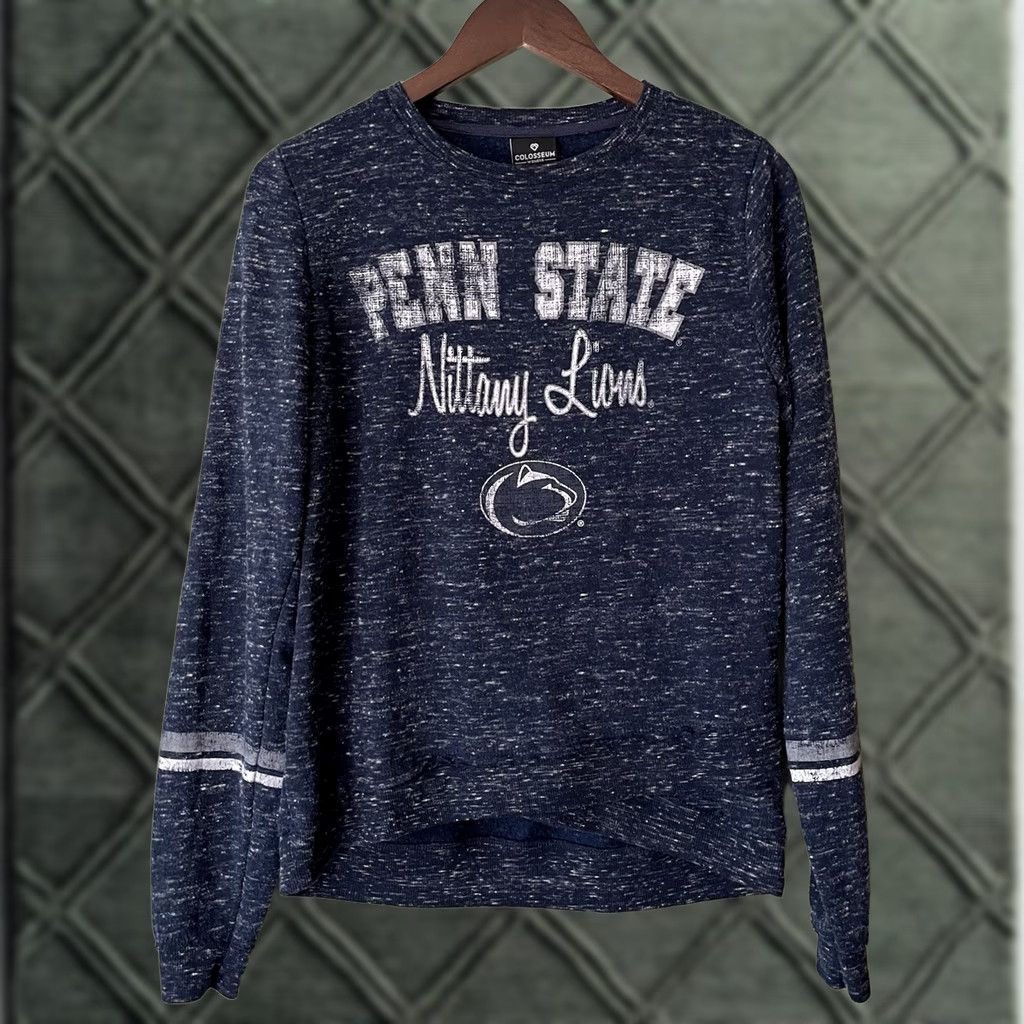 Vintage VINTAGE Penn State Tee Woman’s Small Long Sleeve Blue Nittany Lions Graphics Comfy Cozy Size S / US 4 / IT 40 - 1 Thumbnail
