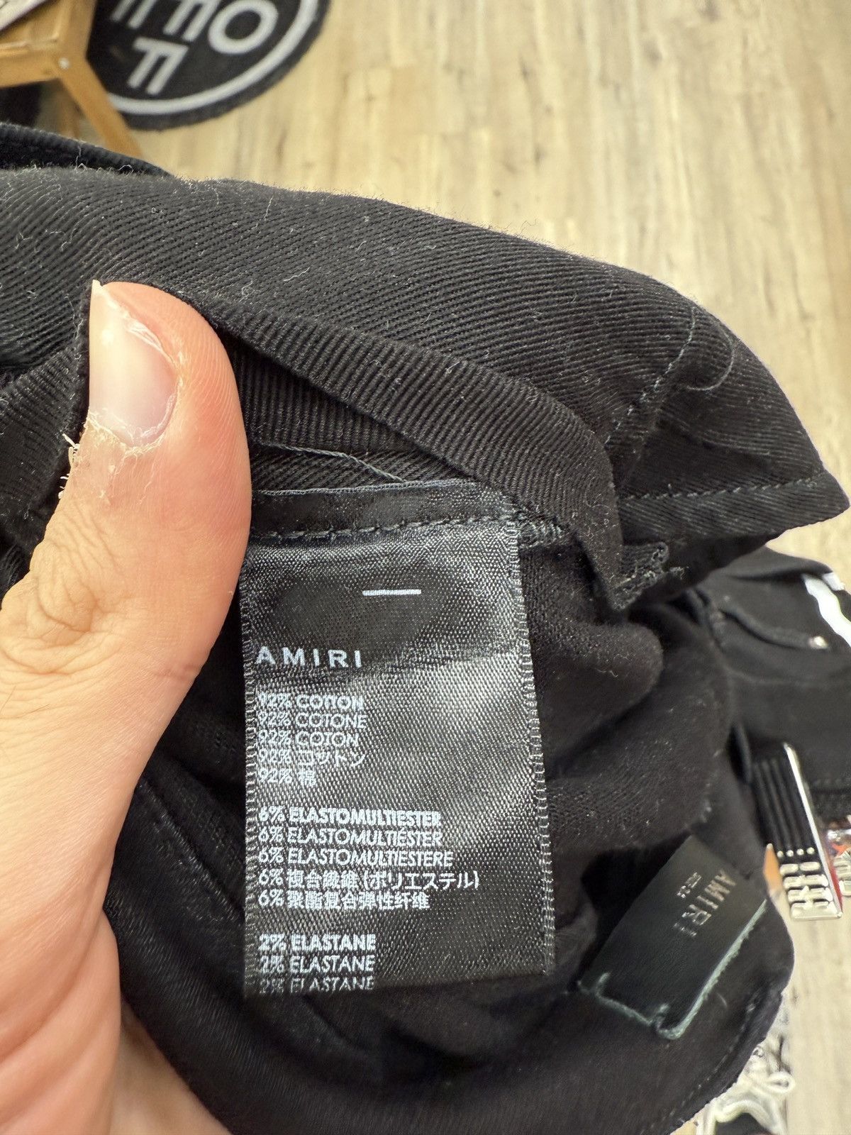 Amiri Amiri Black M Logo Denim Jeans Size US 34 / EU 50 - 11 Thumbnail