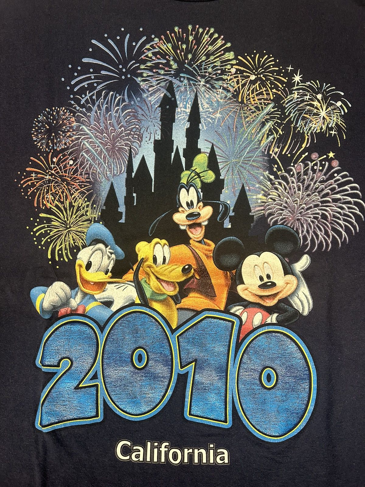 Disney × Vintage Crazy Vintage Y2K Essential Disney California Graphic Shirt Size US XL / EU 56 / 4 - 2 Thumbnail