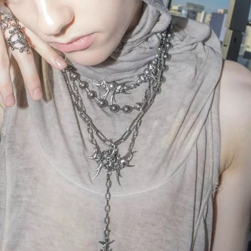Japanese Brand × Vintage Retro punk necklace Size ONE SIZE - 2 Thumbnail