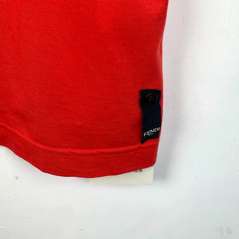 Fendi Fendi Red Logo Animal Print TShirt Size US M / EU 48-50 / 2 - 4 Thumbnail