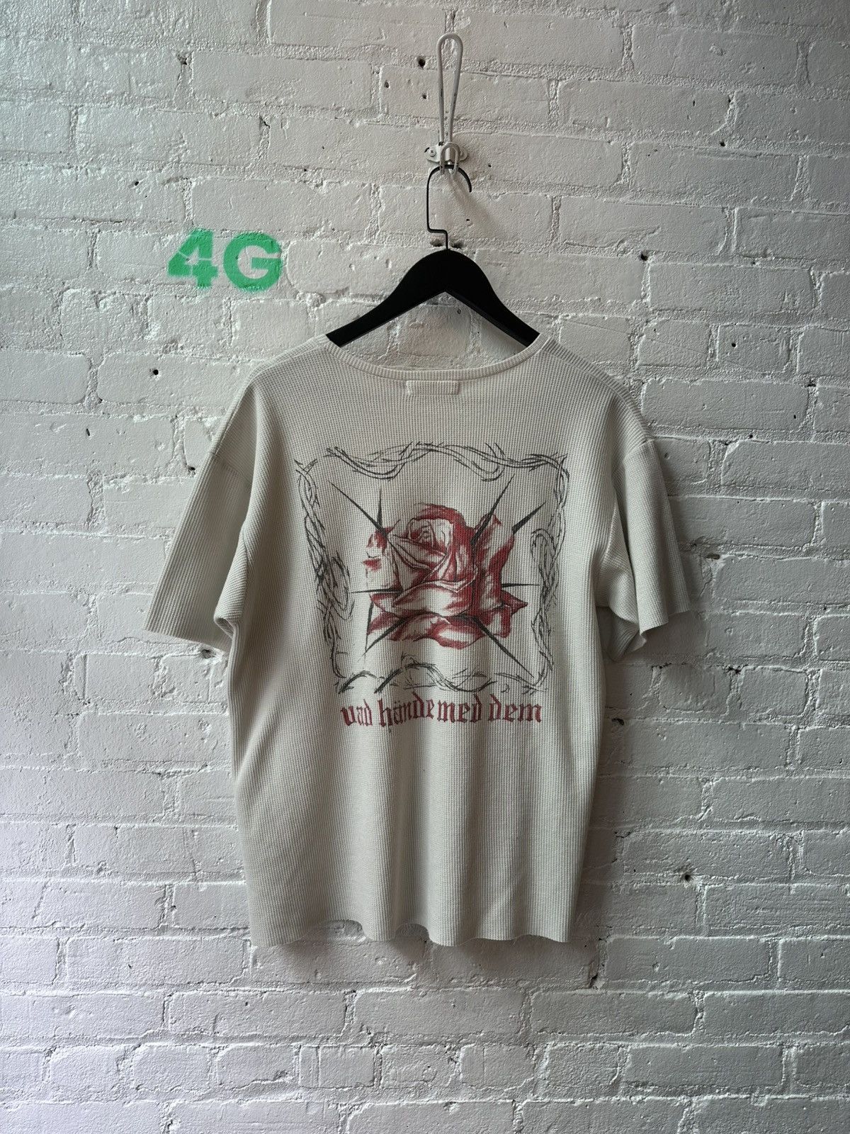 Enfants Riches Deprimes OG ERD Rose Waffle knit t shirt Size US L / EU 52-54 / 3 - 1 Thumbnail