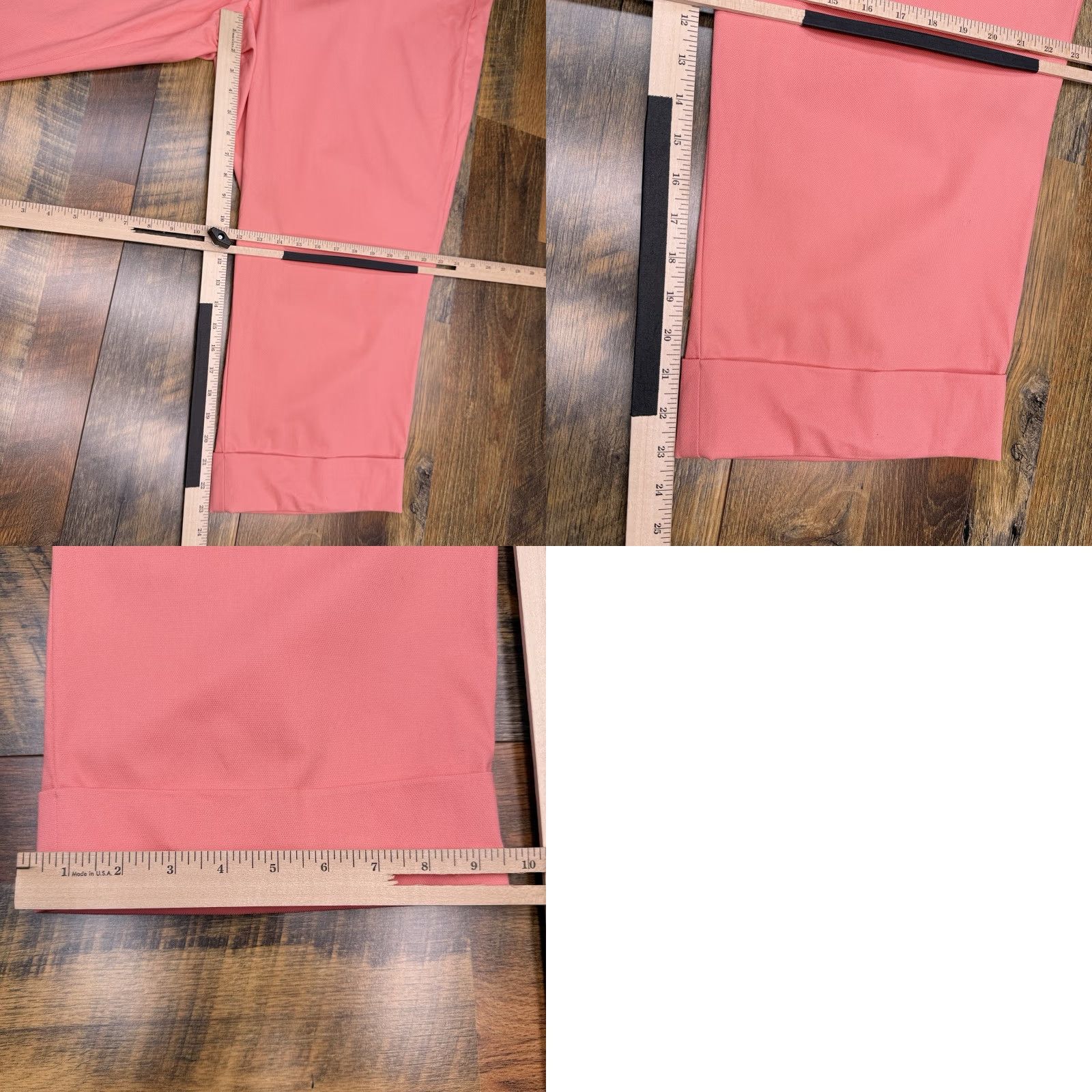 Vintage Lane Bryant Pants Tapered Dress Pants 24 Plus Pink High Rise Stretch Classic Fit 23.5 Inseam Wide Elastic? Size 42" / US 20 - 9 Thumbnail
