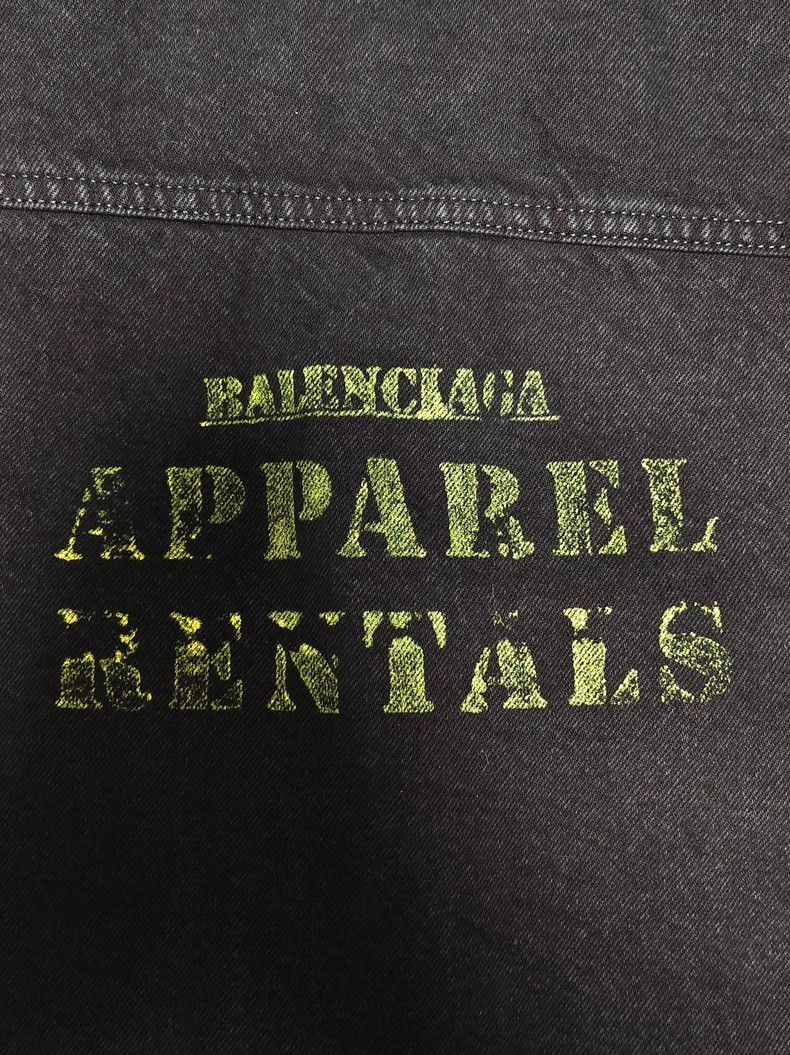 Balenciaga Balenciaga Old Appareal Black Denim Jacket Jacket Size US S / EU 44-46 / 1 - 3 Thumbnail