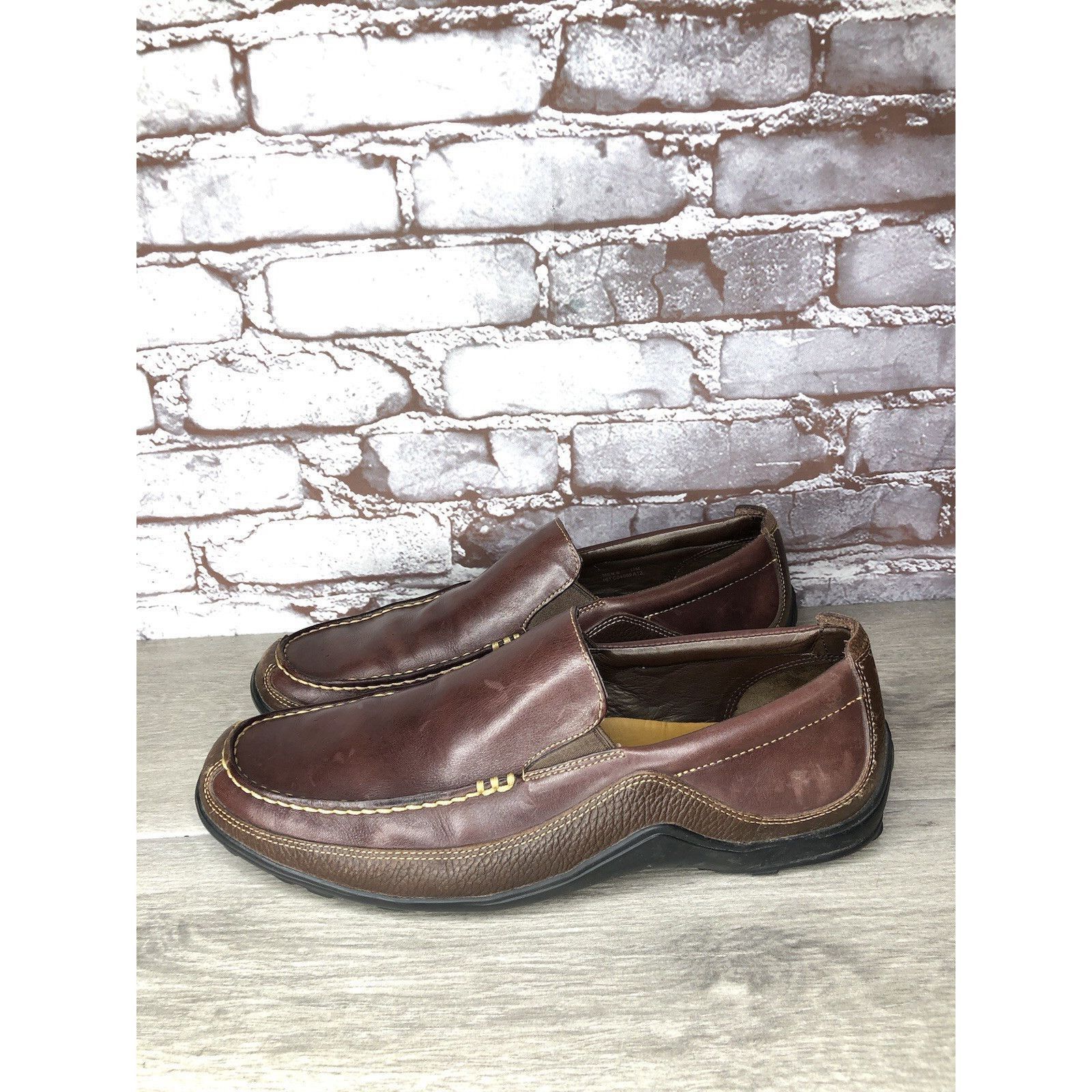 Cole Haan Cole Haan 161 C04059 C8 Tucker Venetian Brown Leather Loafer Size US 11 / EU 44 - 1 Thumbnail