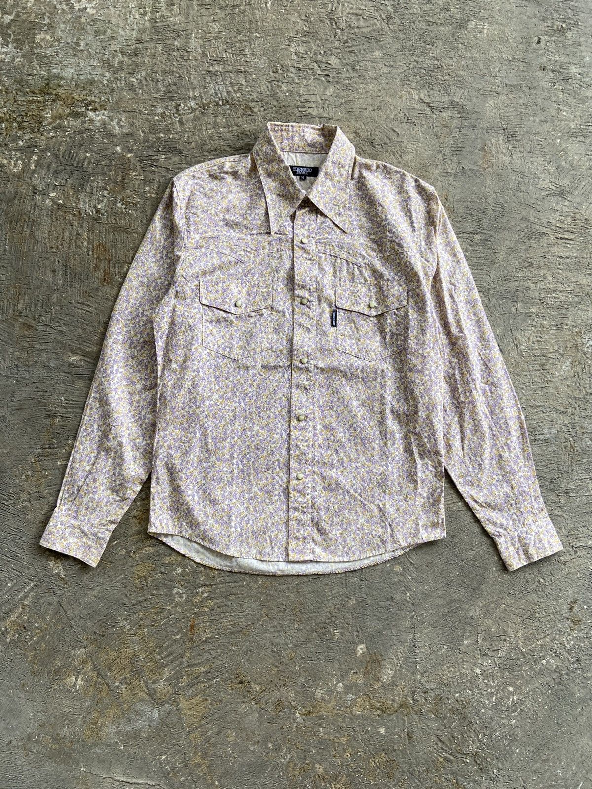 Tornado Mart 2000s Tornado Mart - Floral Pattern Button Shirt Size US M / EU 48-50 / 2 - 1 Thumbnail