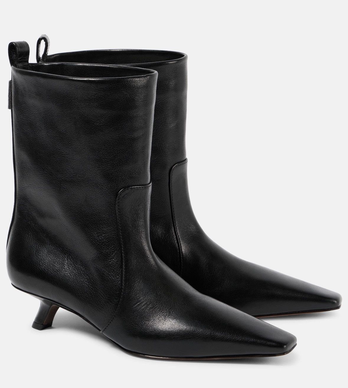 Brunello Cucinelli BRUNELLO CUCINELLI Leather ankle boots Size US 9 / IT 39 - 6 Thumbnail