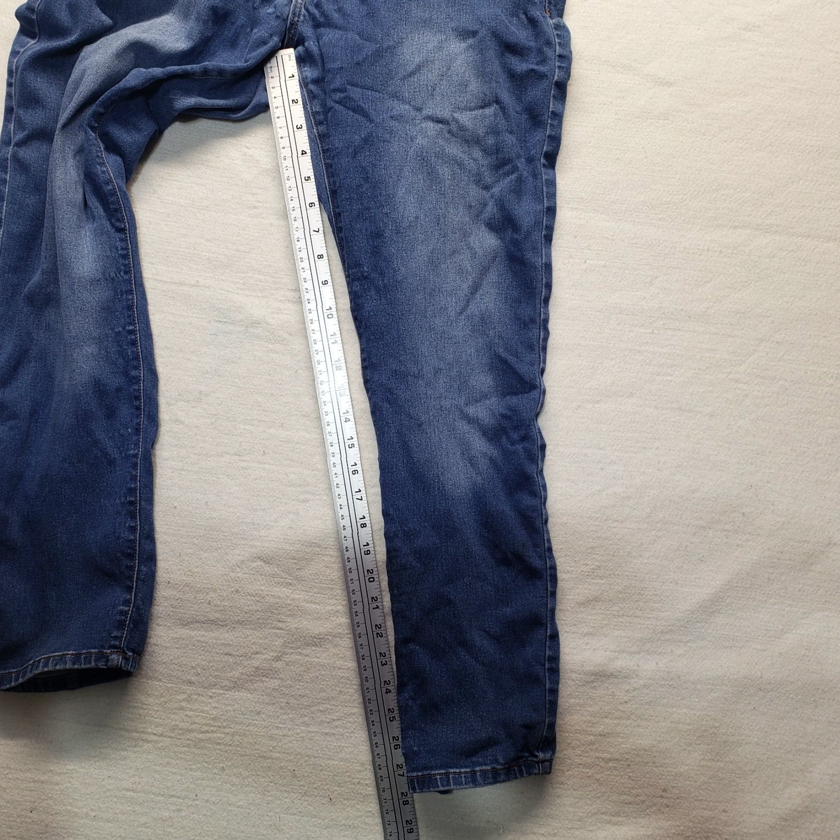 Vintage Hot & Lovely Jeans Shirt Womens Adult 20 Blue Cotton Blend Denim Skinny Stretch Button Zipper Love 90s Womens Size 42" / US 20 - 7 Thumbnail