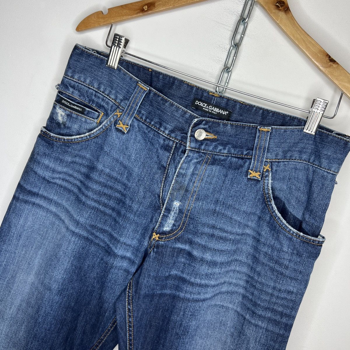 Dolce & Gabbana Dolce & Gabbana Love Jeans Denim Pants D&G Distressed Y2K Size US 34 / EU 50 - 6 Thumbnail