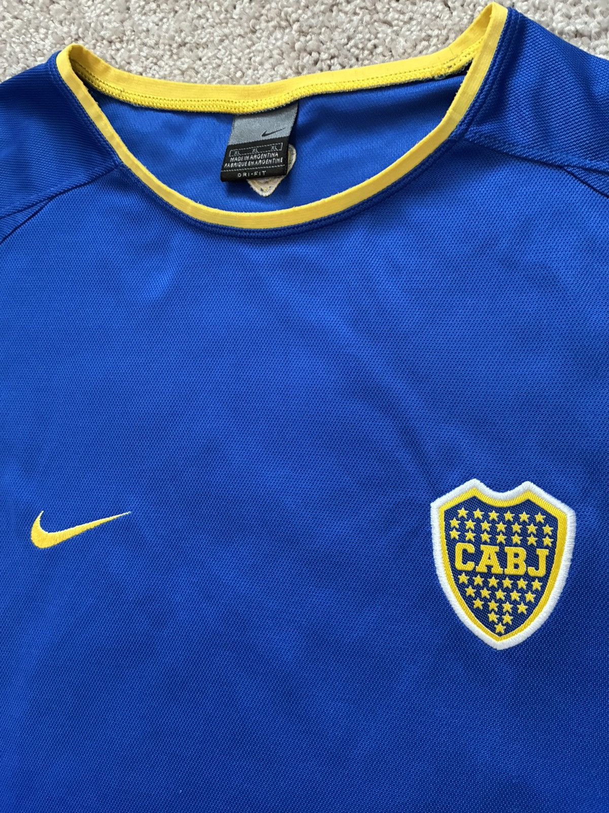 Nike 2002/2003 Boca Jrs Training Kit L/S Size US L / EU 52-54 / 3 - 3 Thumbnail