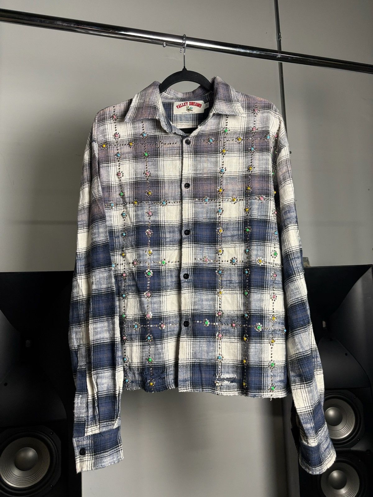 Vale Vale Forever Sky Gems Flannel 'Navy' Size US M / EU 48-50 / 2 - 1 Thumbnail