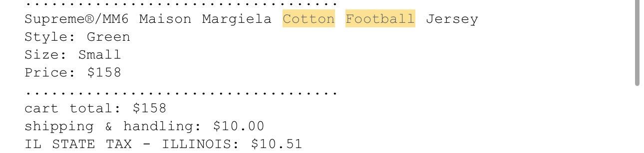 Maison Margiela × Supreme Supreme MM6 Maison Margiela Cotton Football Jersey Size US S / EU 44-46 / 1 - 3 Thumbnail