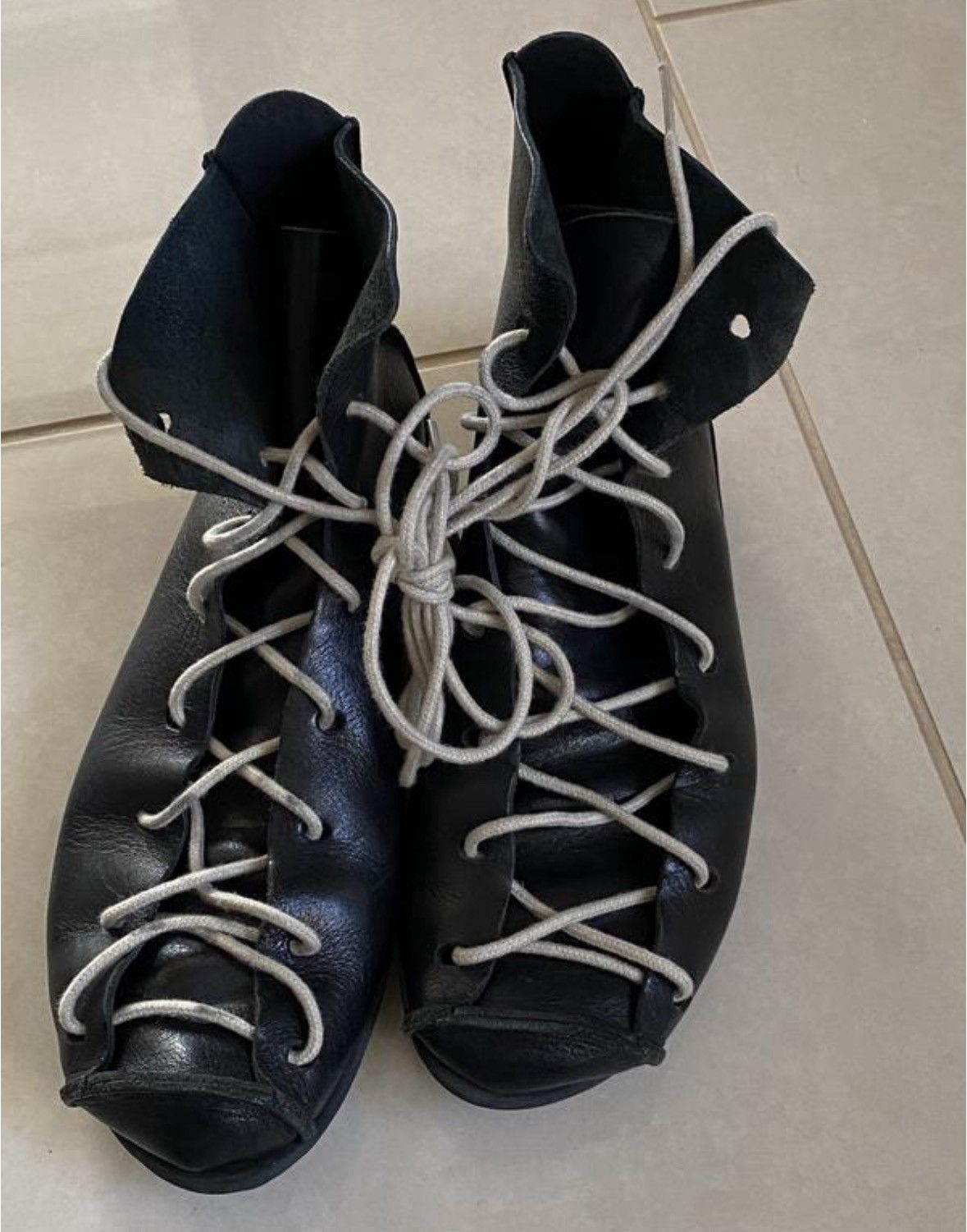Trippen Vintage leather high rick owens style trippen boots leather Size US 8 / EU 41 - 1 Thumbnail