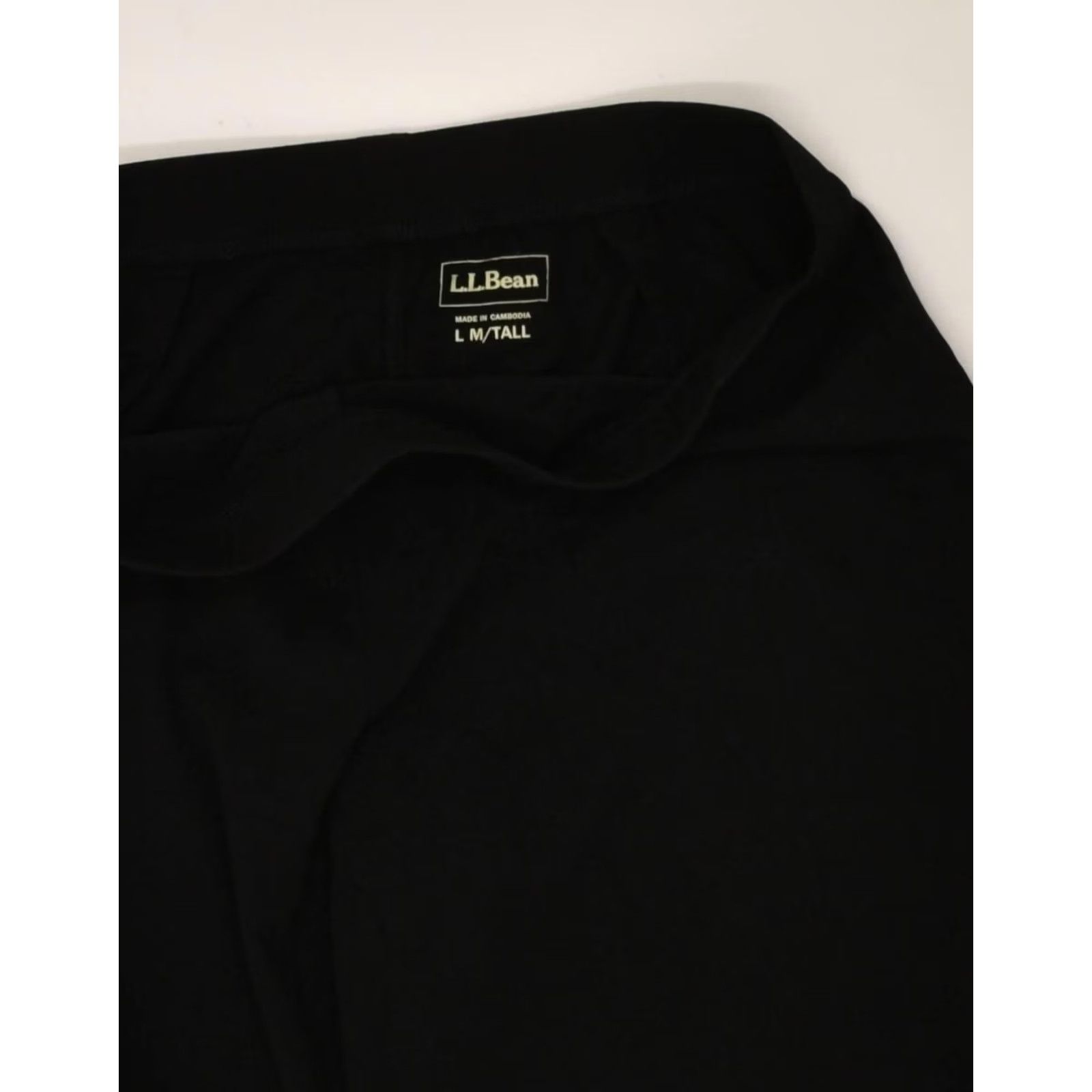 Vintage L.L.BEAN Womens Tall Bootcut Casual Trousers Medium Black Cotton W33 L32 Size 32" / US 10 / IT 46 - 4 Thumbnail