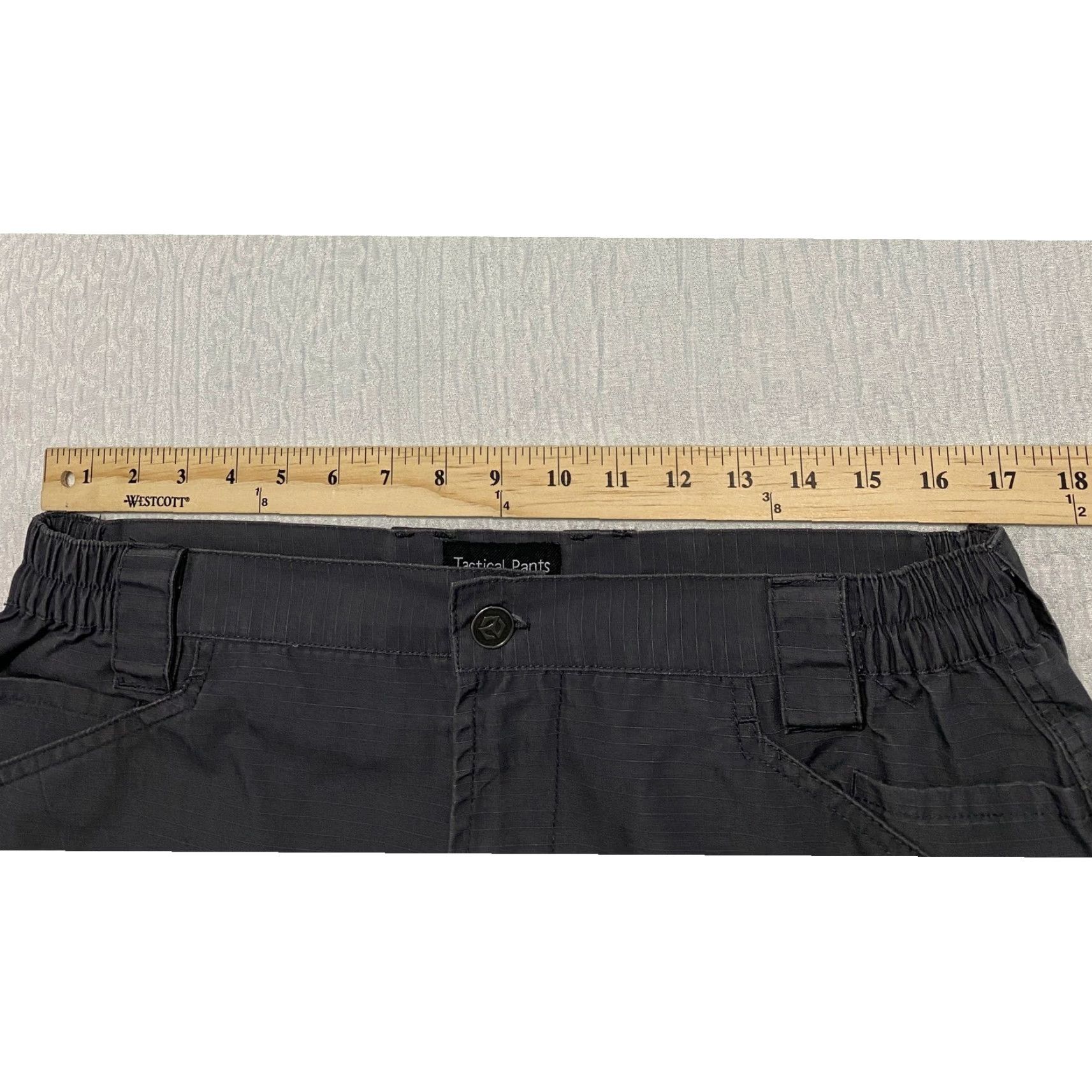 Vintage Tactical Pants Mens Pants 34 Gray Cargo Work Utility Elastic Waist Pocket Pockets Regular Straight Canvas Blend Cotton Polyester Thermals? Size US 34 / EU 50 - 6 Thumbnail