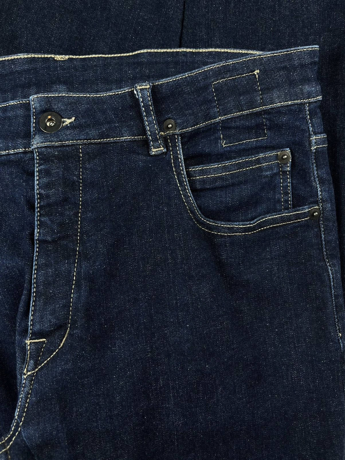 Rick Owens SS17 Rick Owens Unwashed Blue Stretch Detroit Denim Jeans Size US 34 / EU 50 - 3 Thumbnail