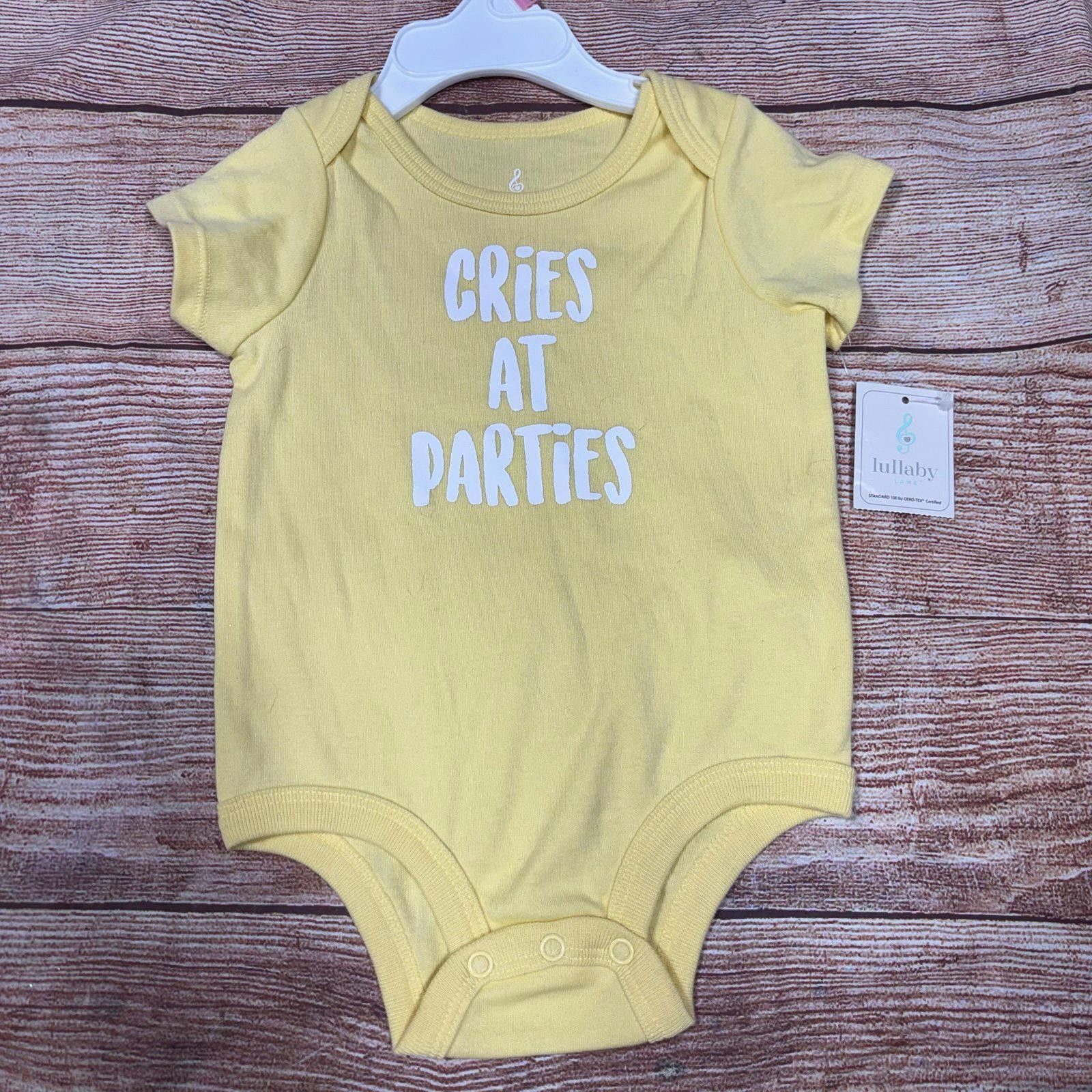 Other Lullaby Lane Baby 6-9 Month Bodysuit Cries at Parties NWT Size ONE SIZE - 1 Thumbnail